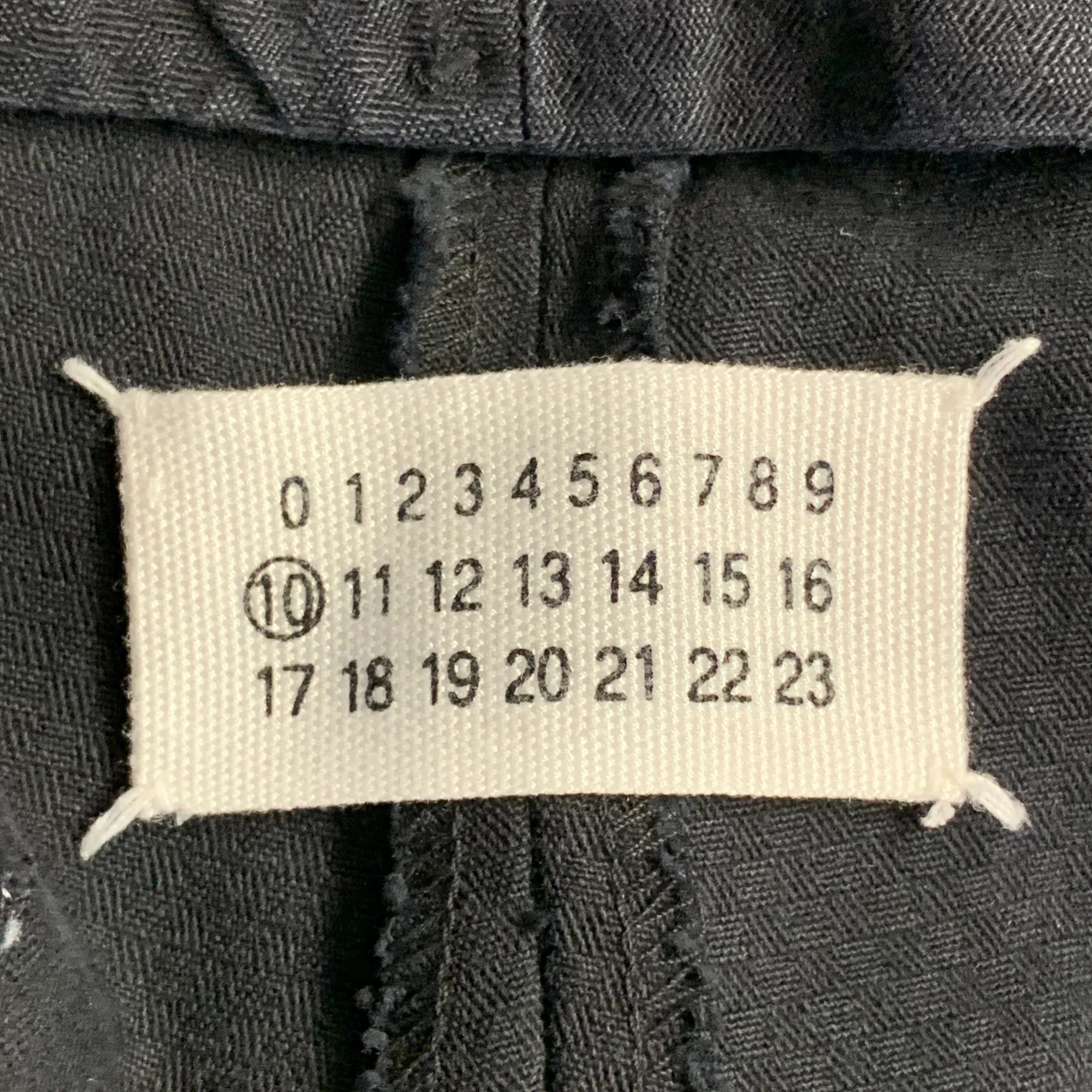 MARTIN MARGIELA Size 44 Navy Checkered Cotton Notch Lapel Suit - Image 15