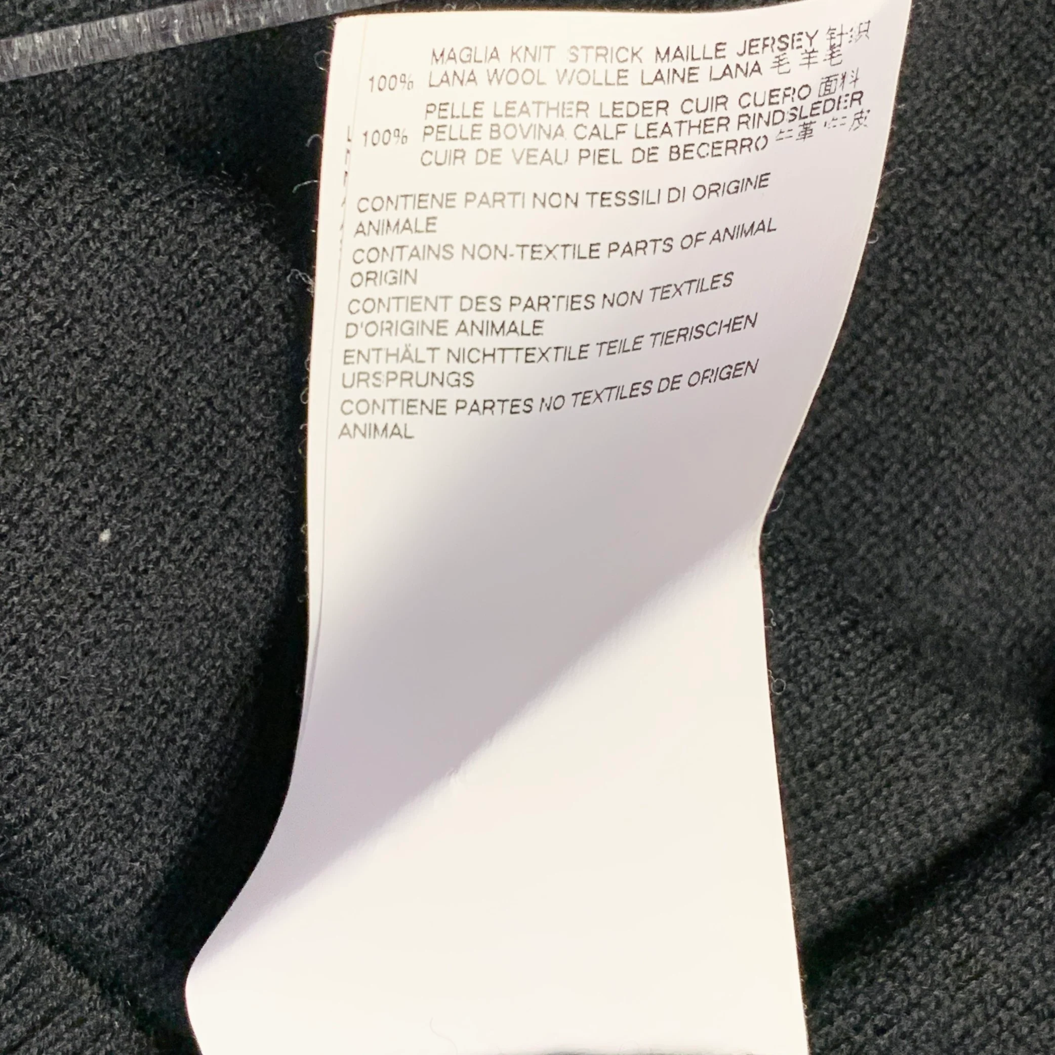 MARTIN MARGIELA Size M Black Grey Wool Suede Elbow Patches Sweater - Image 7