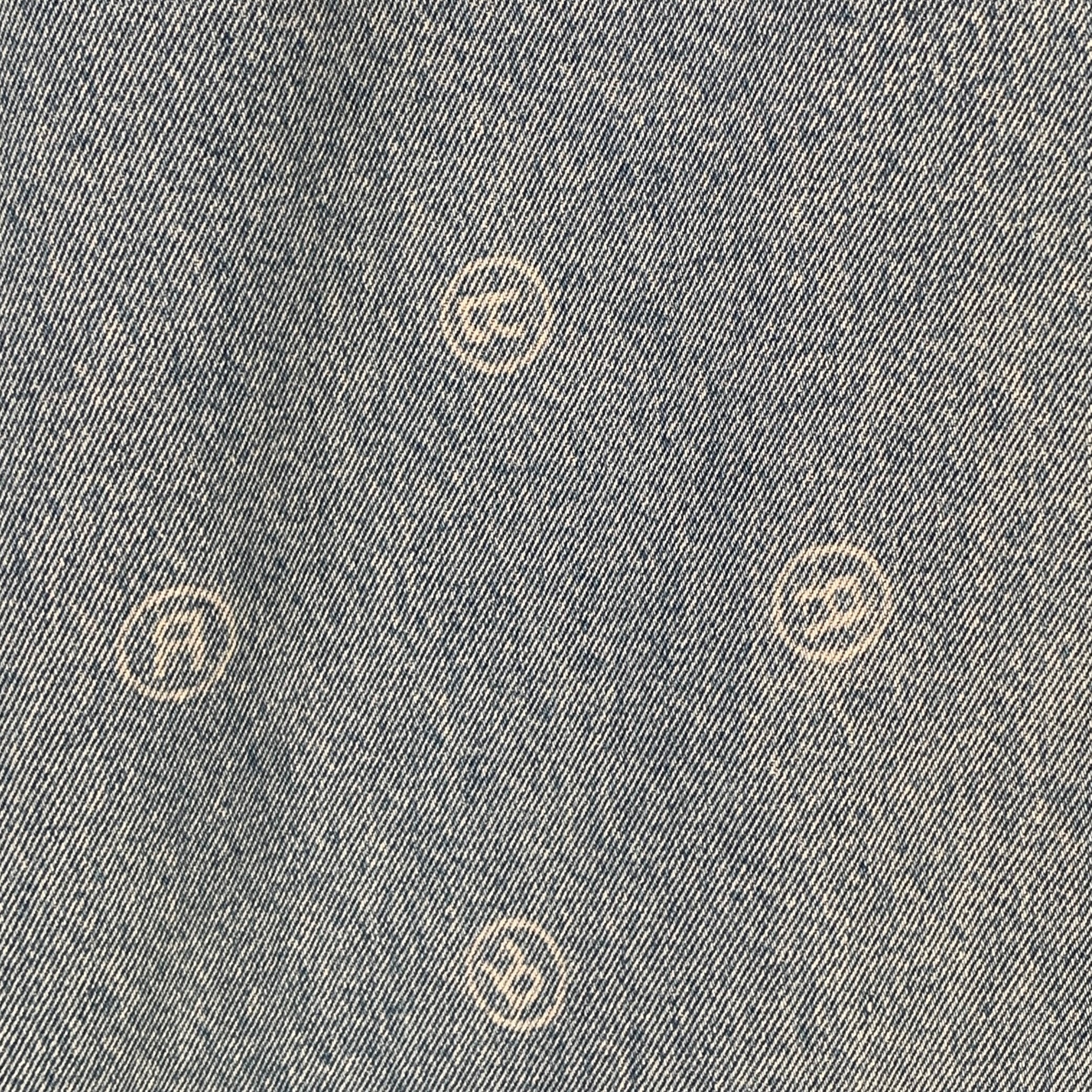 MARTINE ROSE Size L Blue Logo Cotton Denim Twill Wide Leg Baggy Jeans - Image 2
