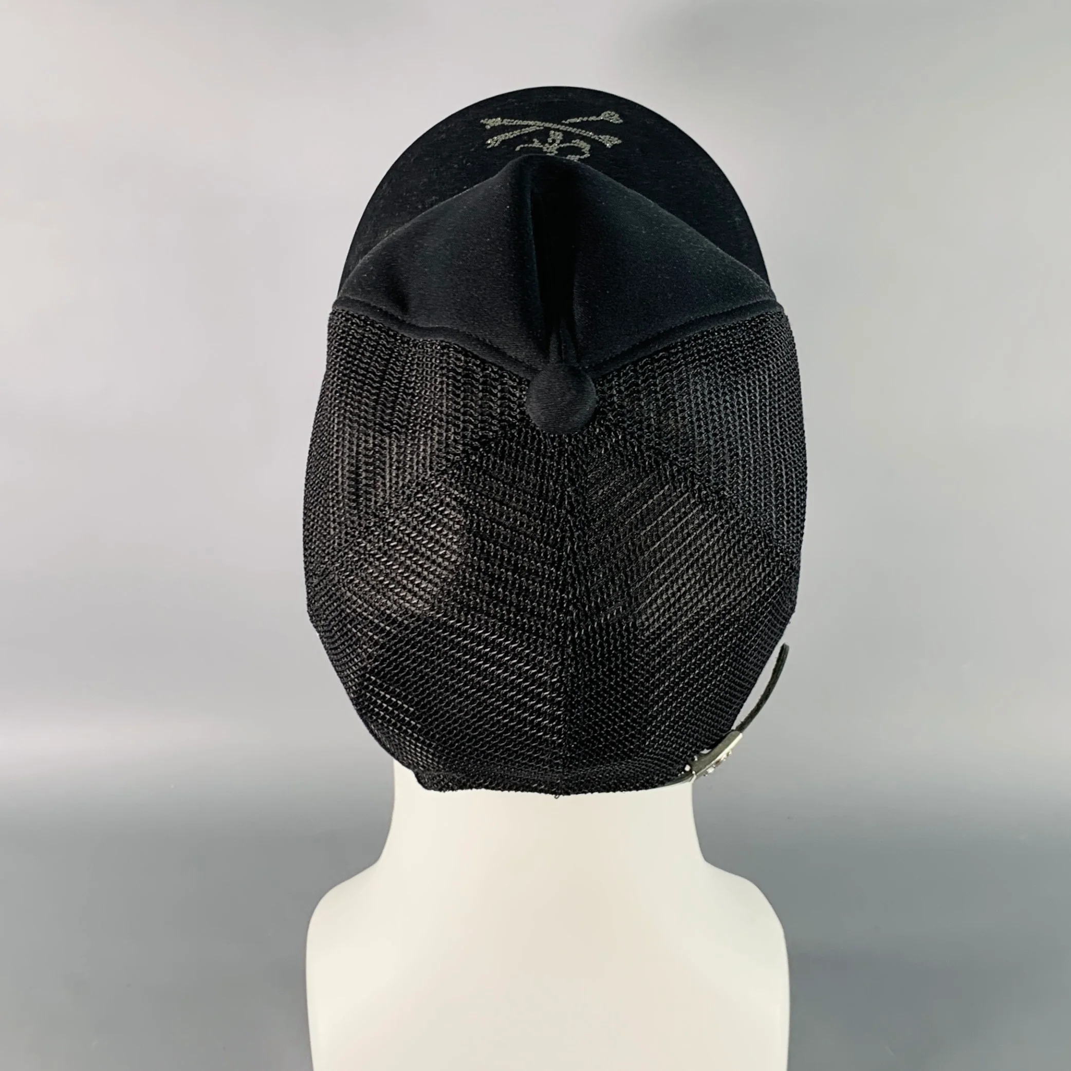 MASTERMIND JAPAN Size S Black Rhinestones Skull Polyester Baseball Cap Hat - Image 5