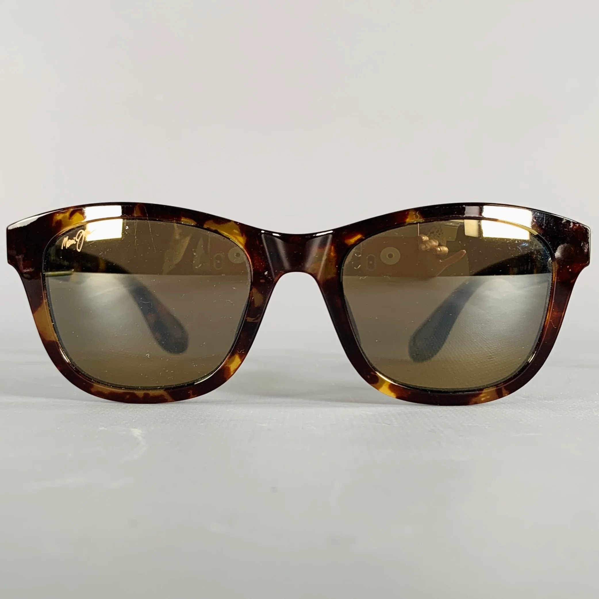 MAUI JIM Hana Bay Brown Tan Tortoiseshell Acetate Sunglasses