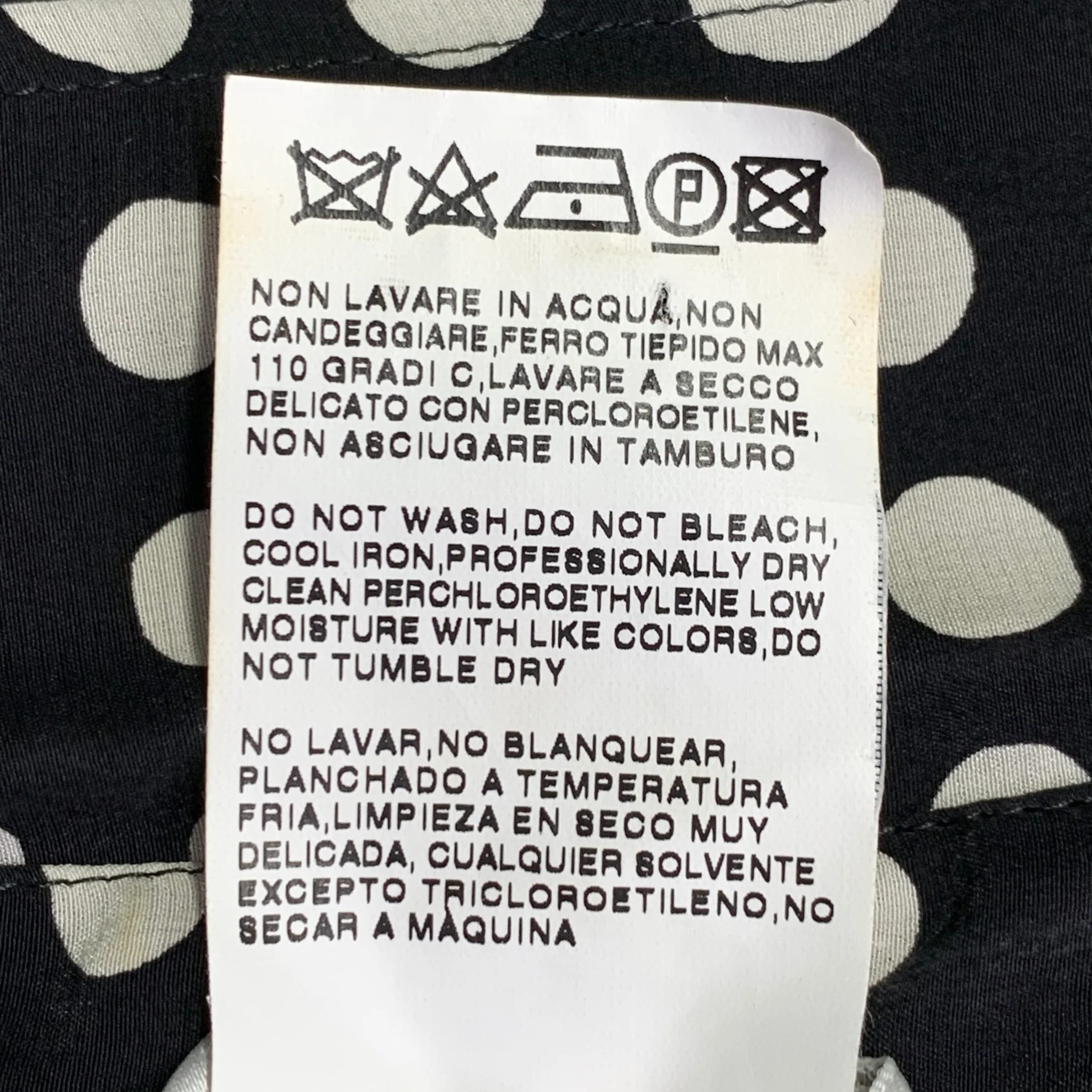 MAX MARA Size 4 Black White Silk Polka Dot Wrap Dress - Image 6