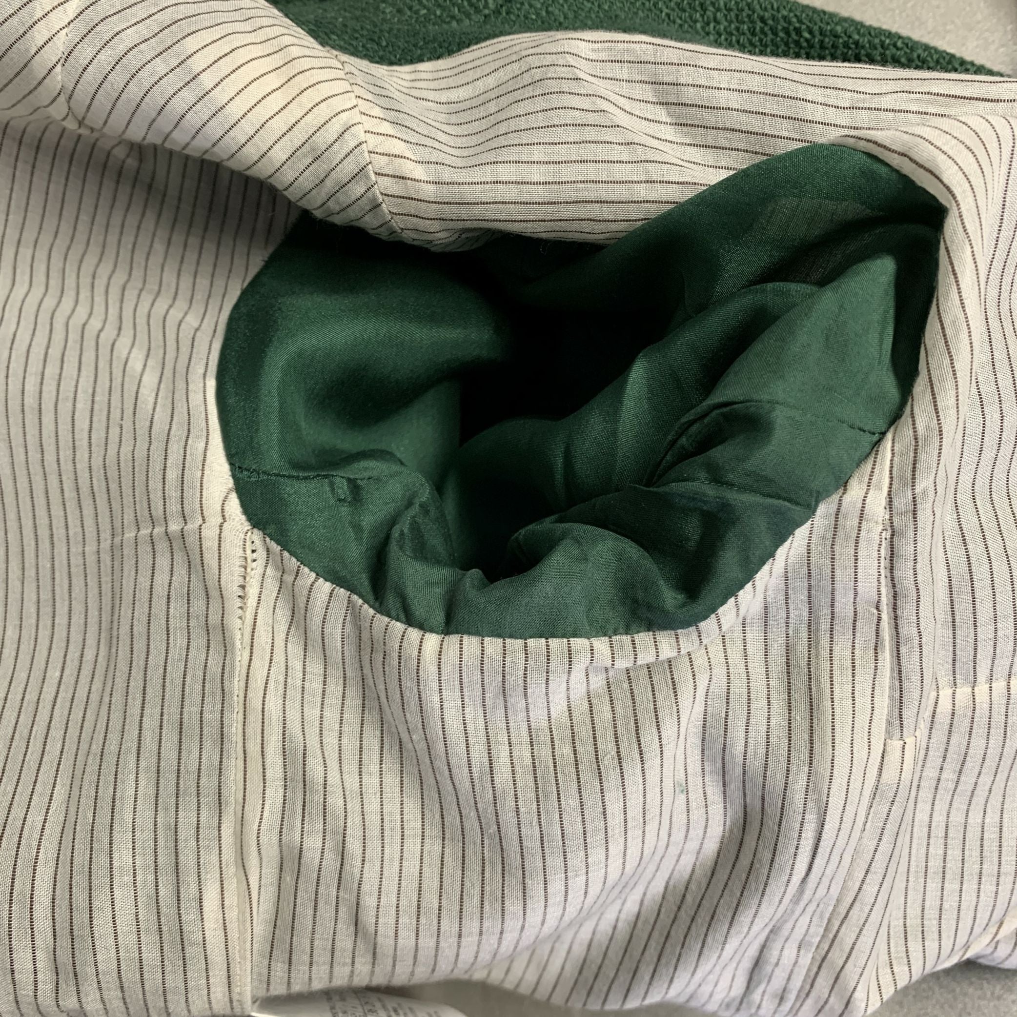 MAX MARA Size 4 Green Cotton Blend Woven Snaps Jacket - Image 5