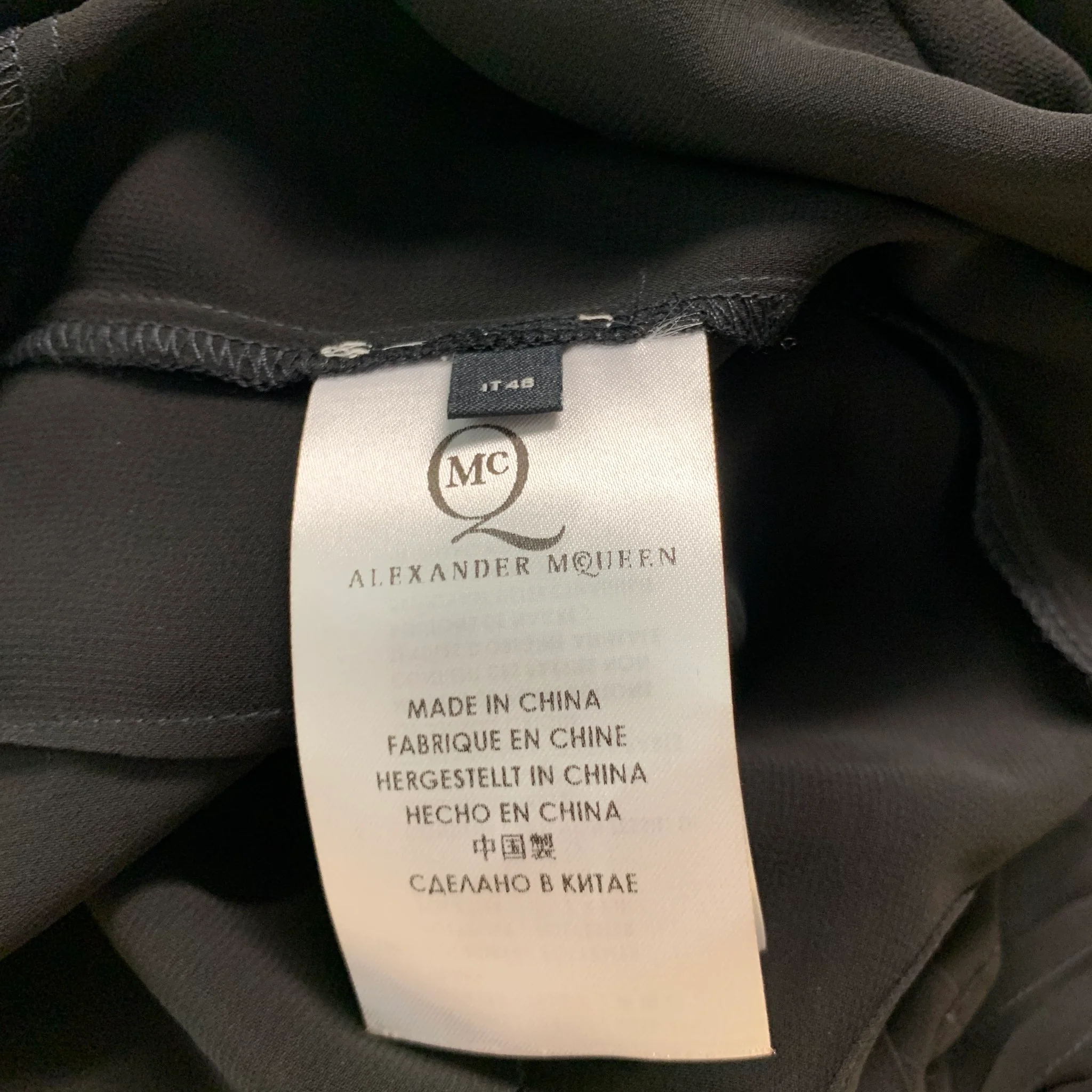MCQ by ALEXANDER MCQUEEN Size L Black Polyester Pleated Sleeveless Dress Top - Image 7