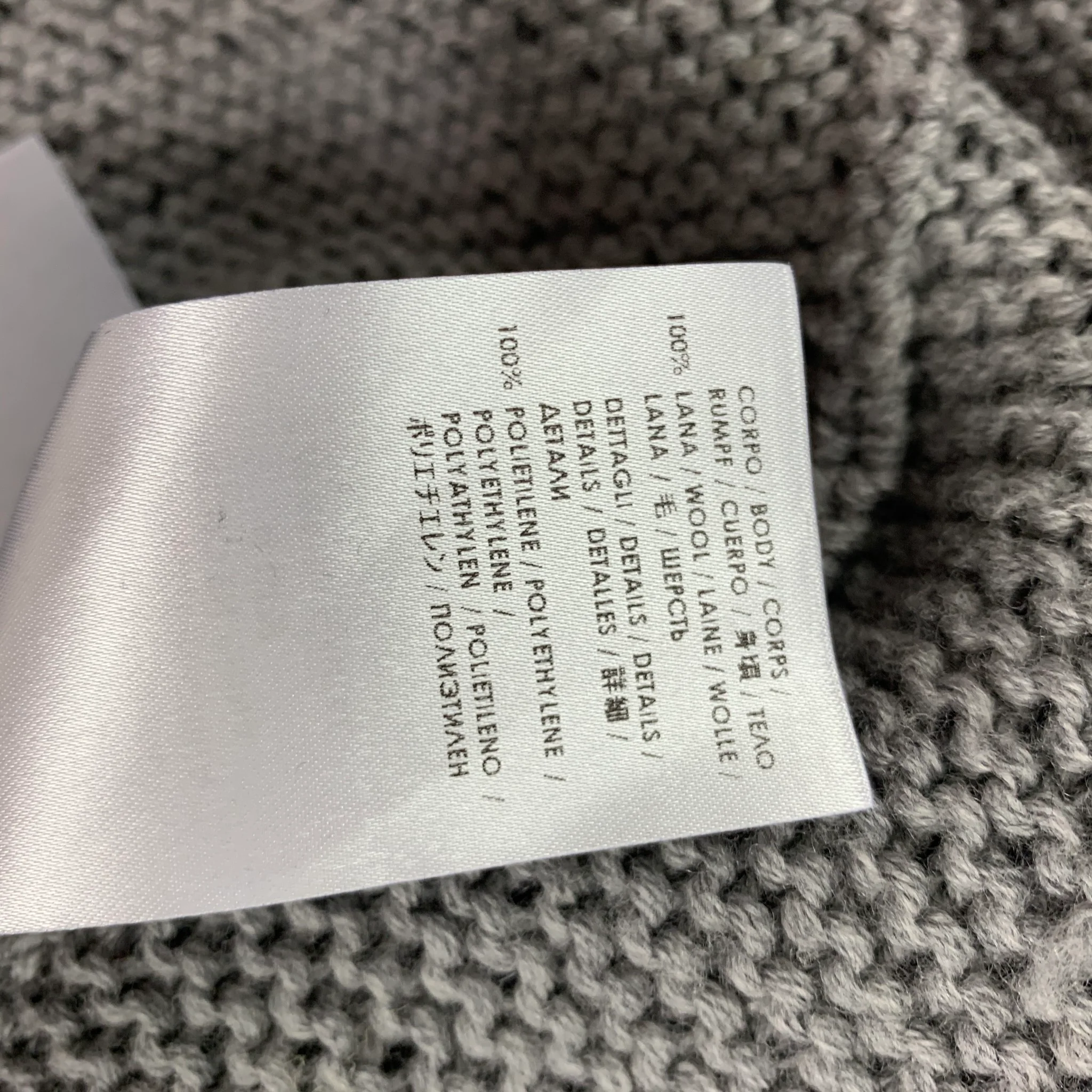 MCQ by ALEXANDER MCQUEEN Size S Grey Sequined Wool Crew-Neck Pullover - Image 6