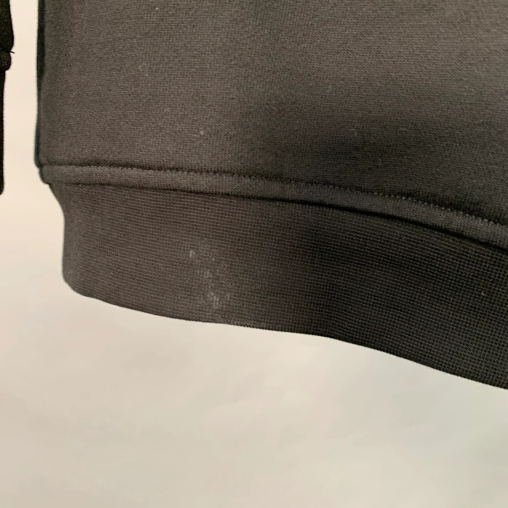 MCQ by ALEXANDER MCQUEEN Size XXS Black Cotton Blend Crystal Embellishment Sweatshirt Dress - Image 6
