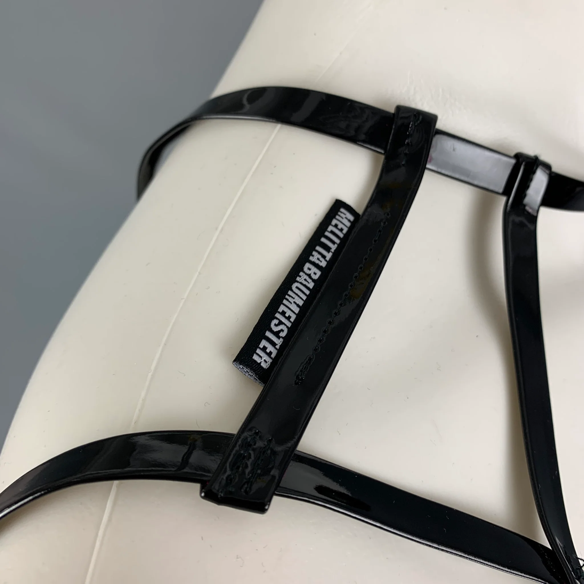 MELITTA BAUMEISTER Size L Black Faux patent leather Harness - Image 4