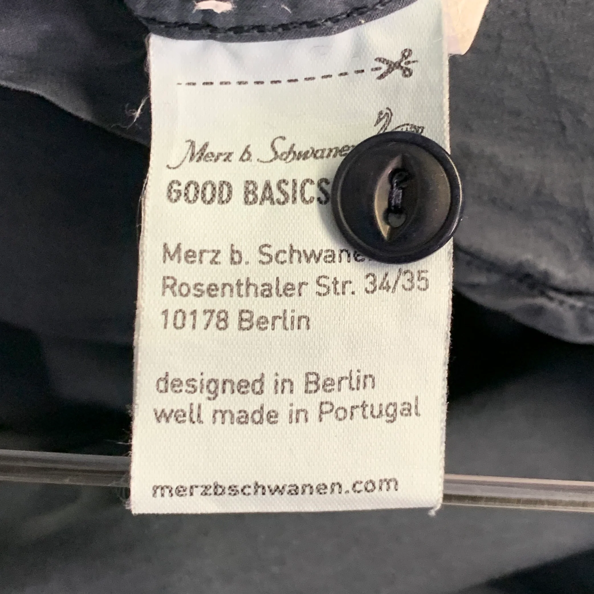 MERZ B. SCHWANEN Size XL Grey Charcoal Cotton One Pocket Long Sleeve Shirt - Image 5