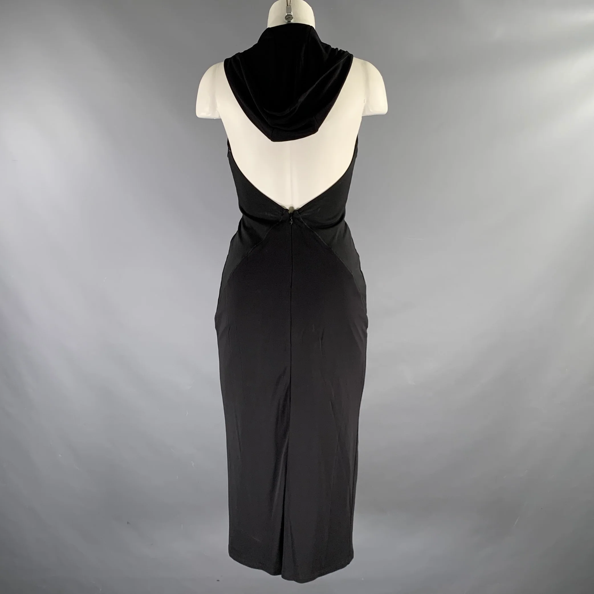 MIAOU Size S Black Spandex Knee Length Knee-Length Dress - Image 3