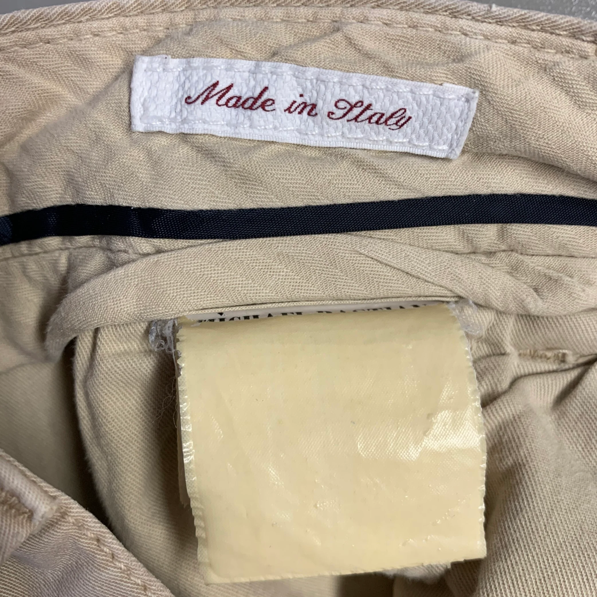 MICHAEL BASTIAN Size 31 Khaki Solid Cotton Riding Casual Pants - Image 4