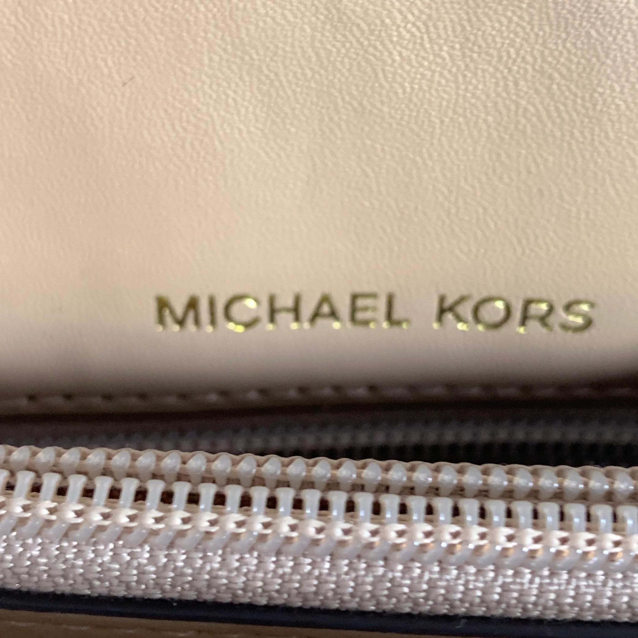 MICHAEL KORS Brown Yellow Animal Print Leather Handbag - Image 8