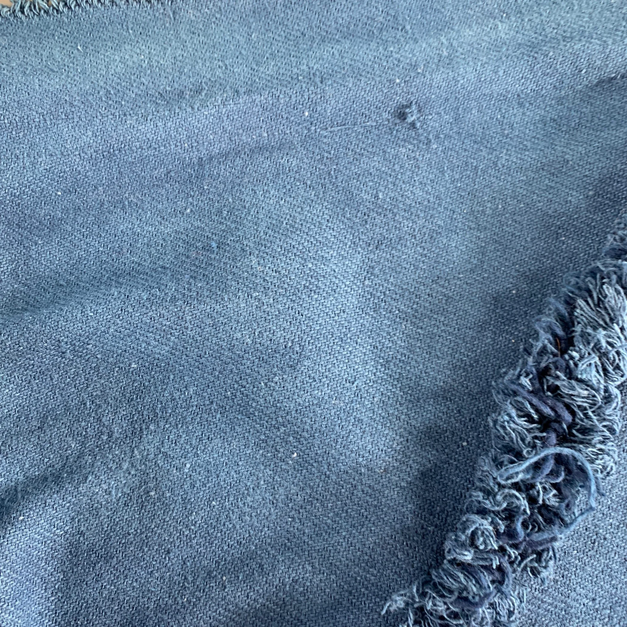 MIMBRES Blue Woven Cotton Scarf Shawl - Image 8