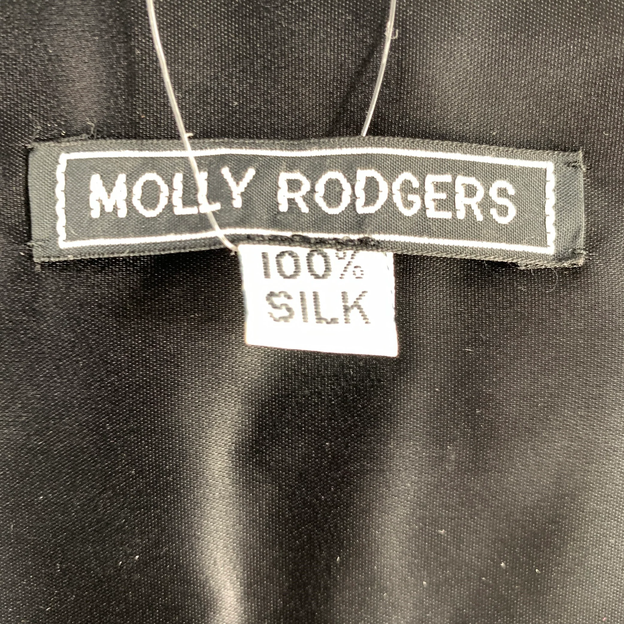 MOLLY RODGERS Red Multi Color Abstract Silk Cummerbund - Image 3