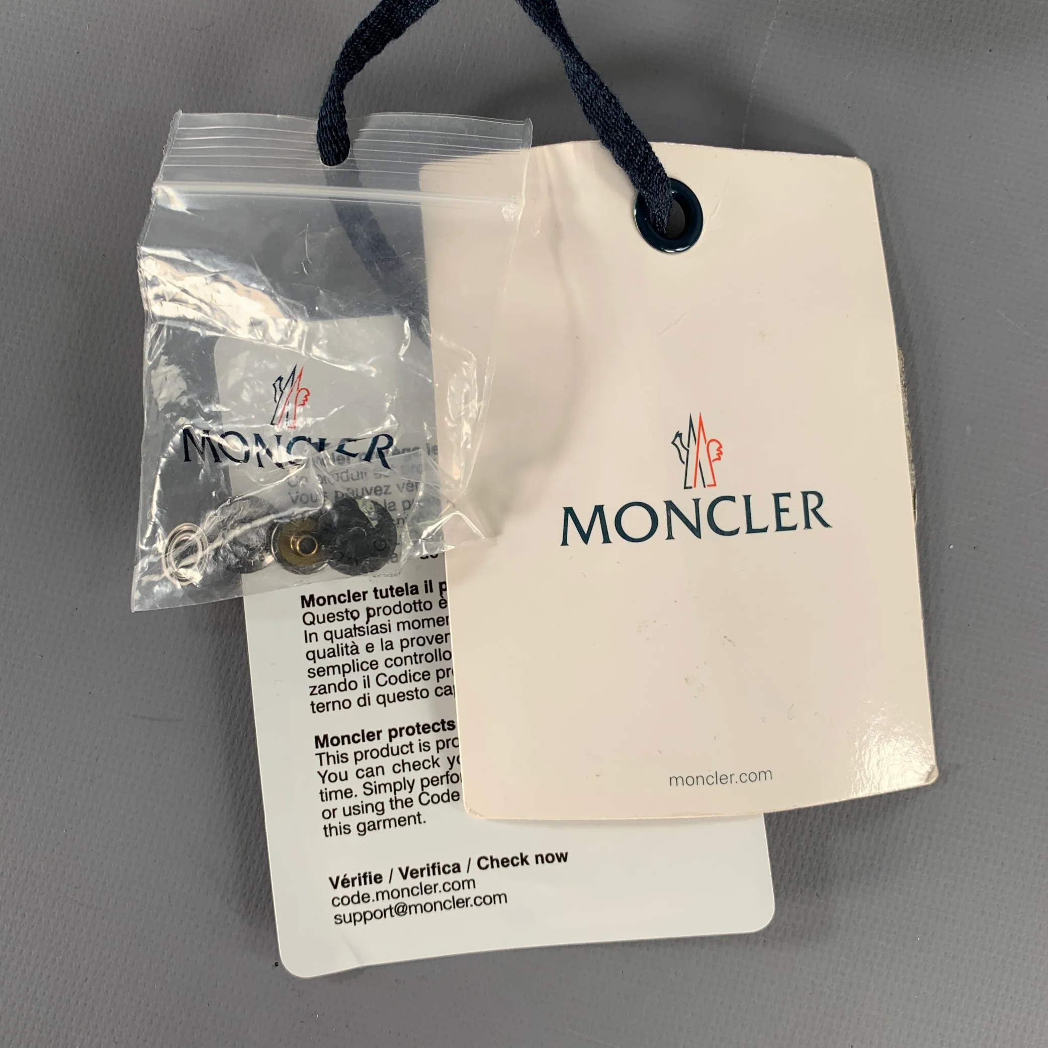 MONCLER Black Nylon Mitten Gloves - Image 3