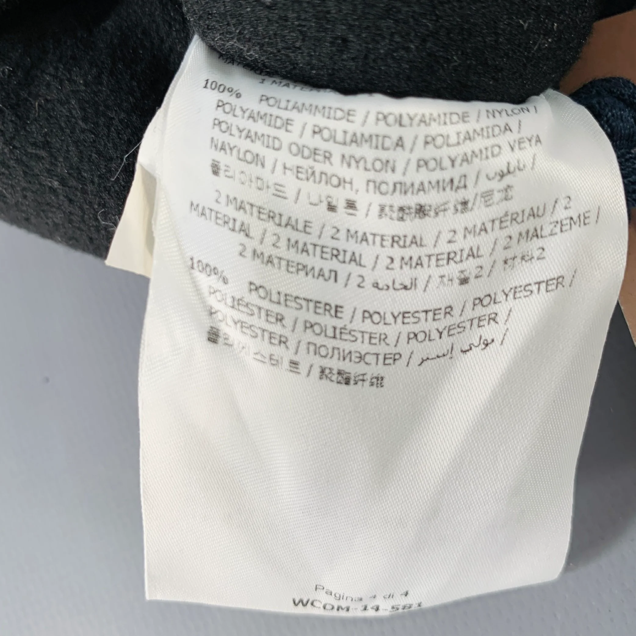 MONCLER Black Nylon Mitten Gloves - Image 4