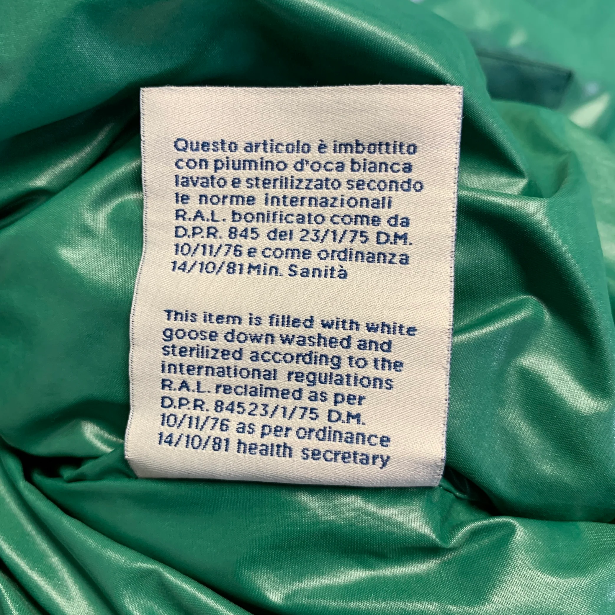 MONCLER GENIUS Size XXL Blue Green Quilted Polyamide Jacket - Image 12