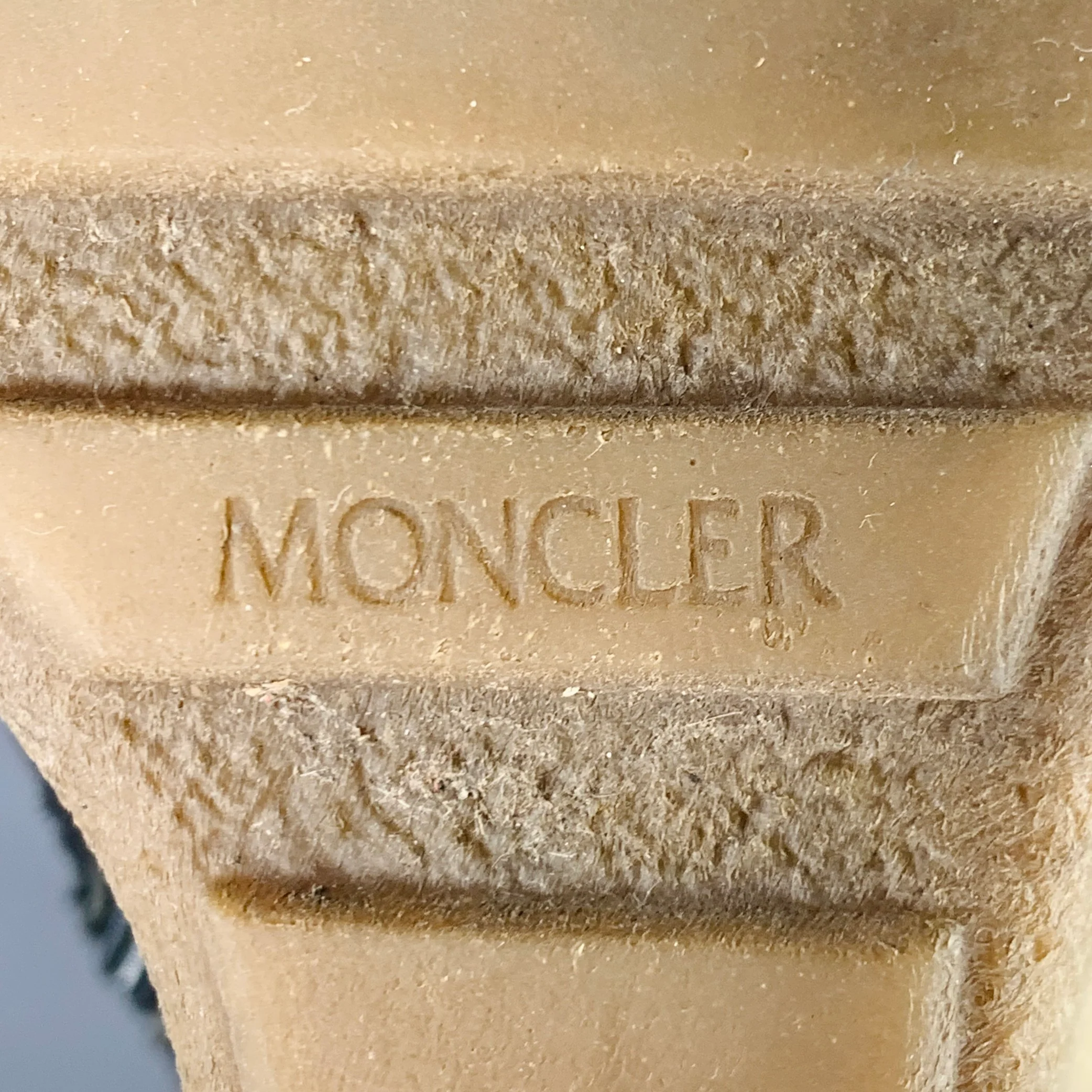 MONCLER Size 10 Black Brown Leather Knee High Crepe Sole Wedge Boots - Image 11