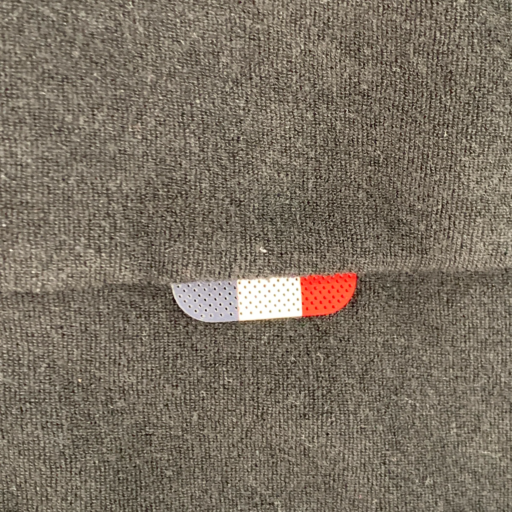 MONCLER Size L Black Terrycloth Cotton Hooded Sweatshirt - Image 2