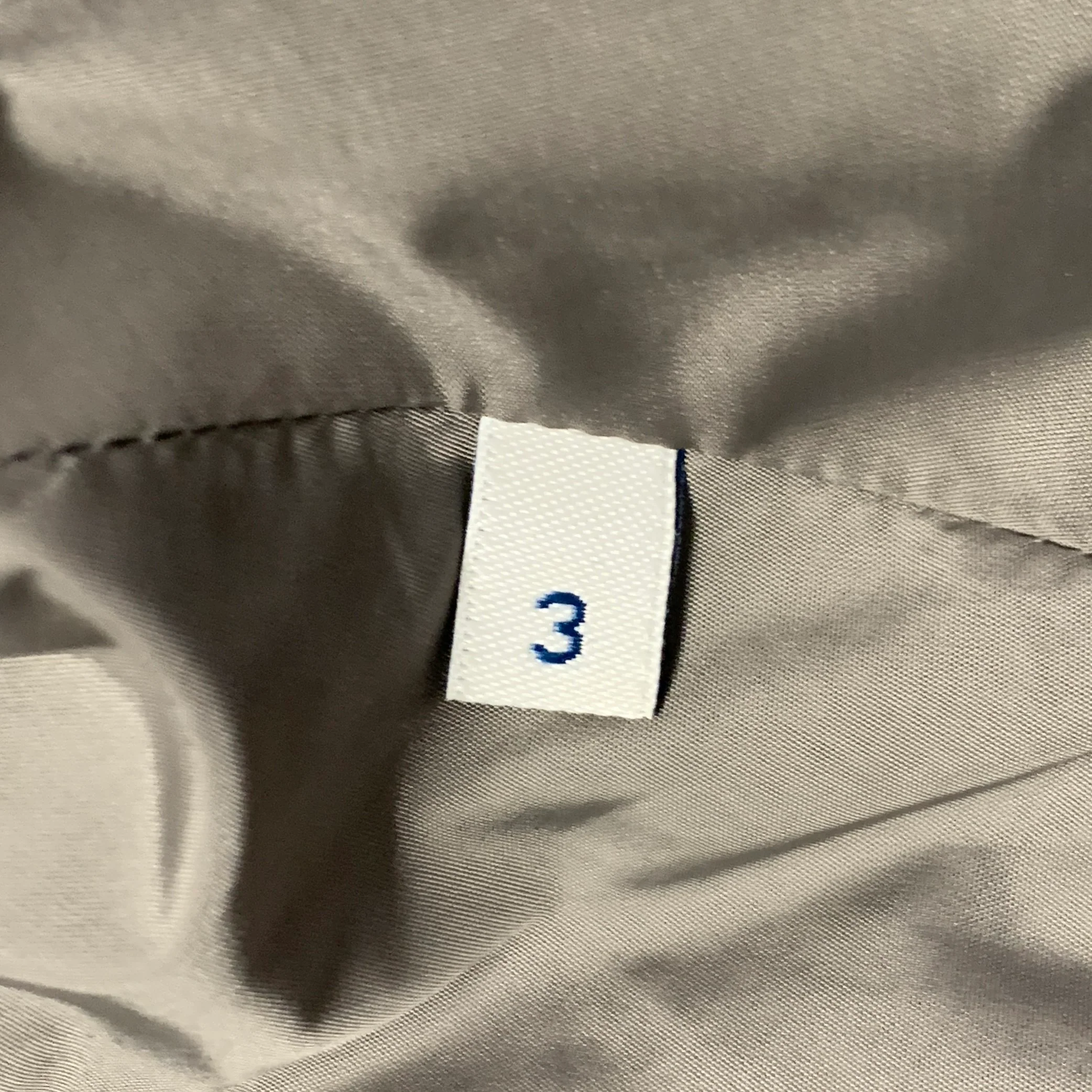 MONCLER Size L Millet Navy Grey Polyamide Layered Notch Lapel Jacket - Image 10