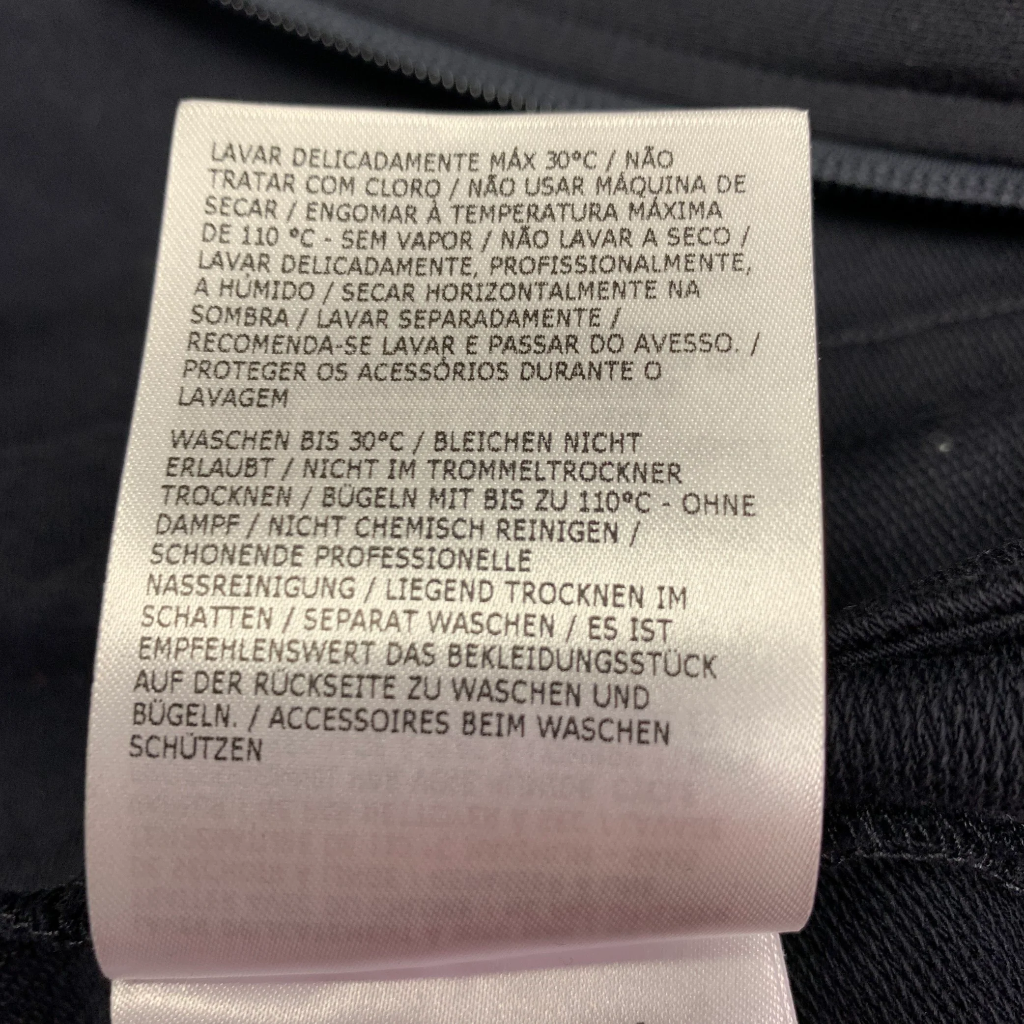 MONCLER Size S Navy Cotton Blend Hooded Jacket - Image 9
