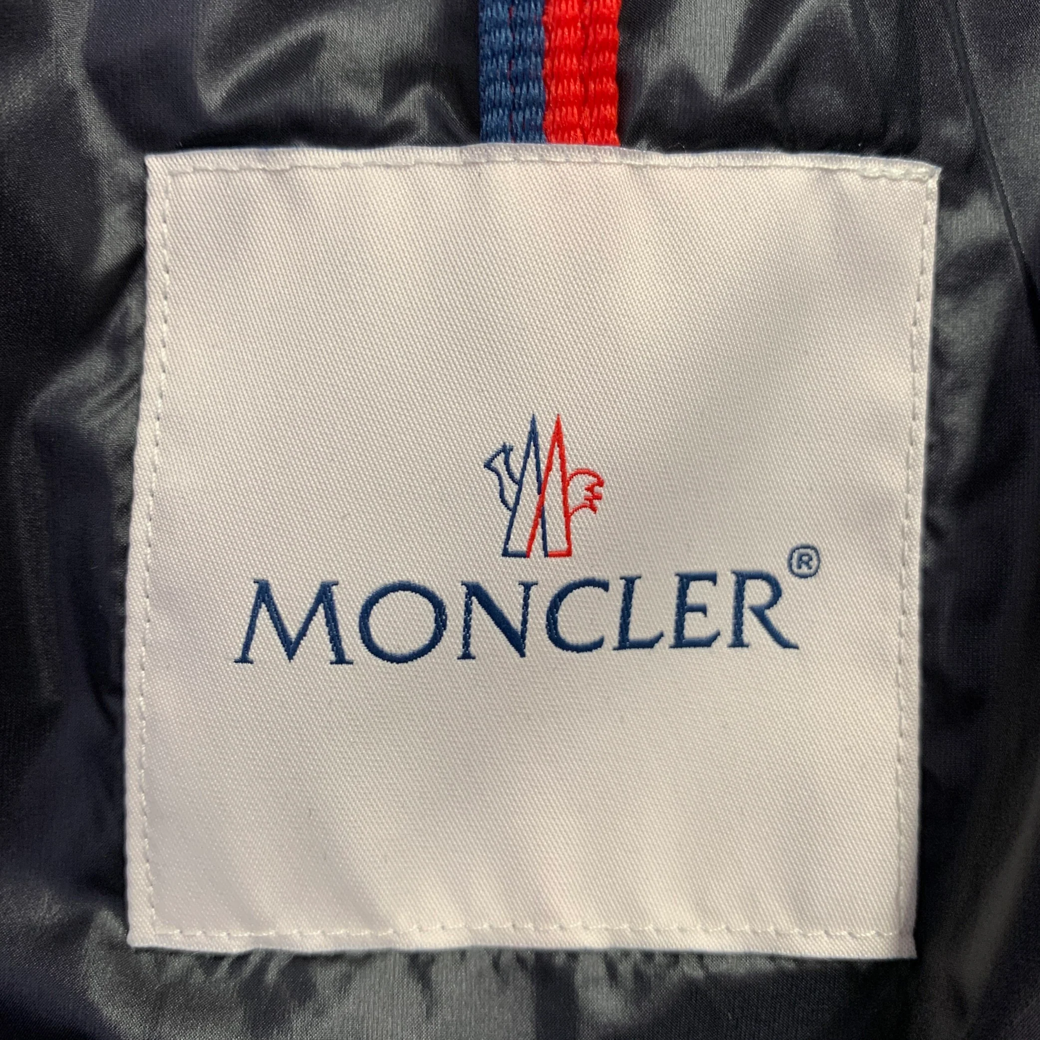 MONCLER Size XL Pavin Black Polyamide Hooded Jacket - Image 4