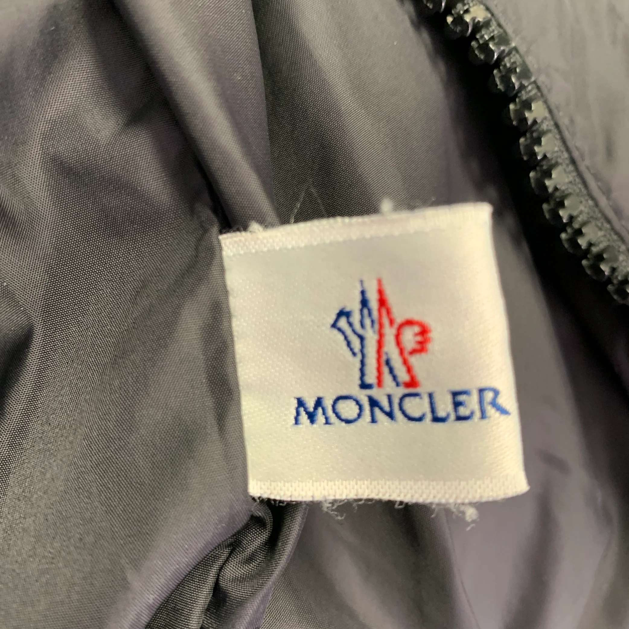 MONCLER Size XXXL Black White Polyamide Jacket - Image 7