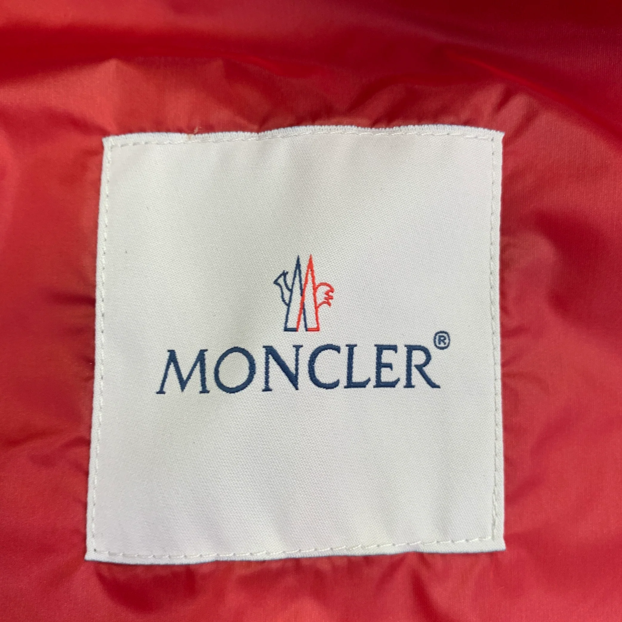 MONCLER Size XXXL Renald Red White Blue Quilted Nylon Jacket - Image 8