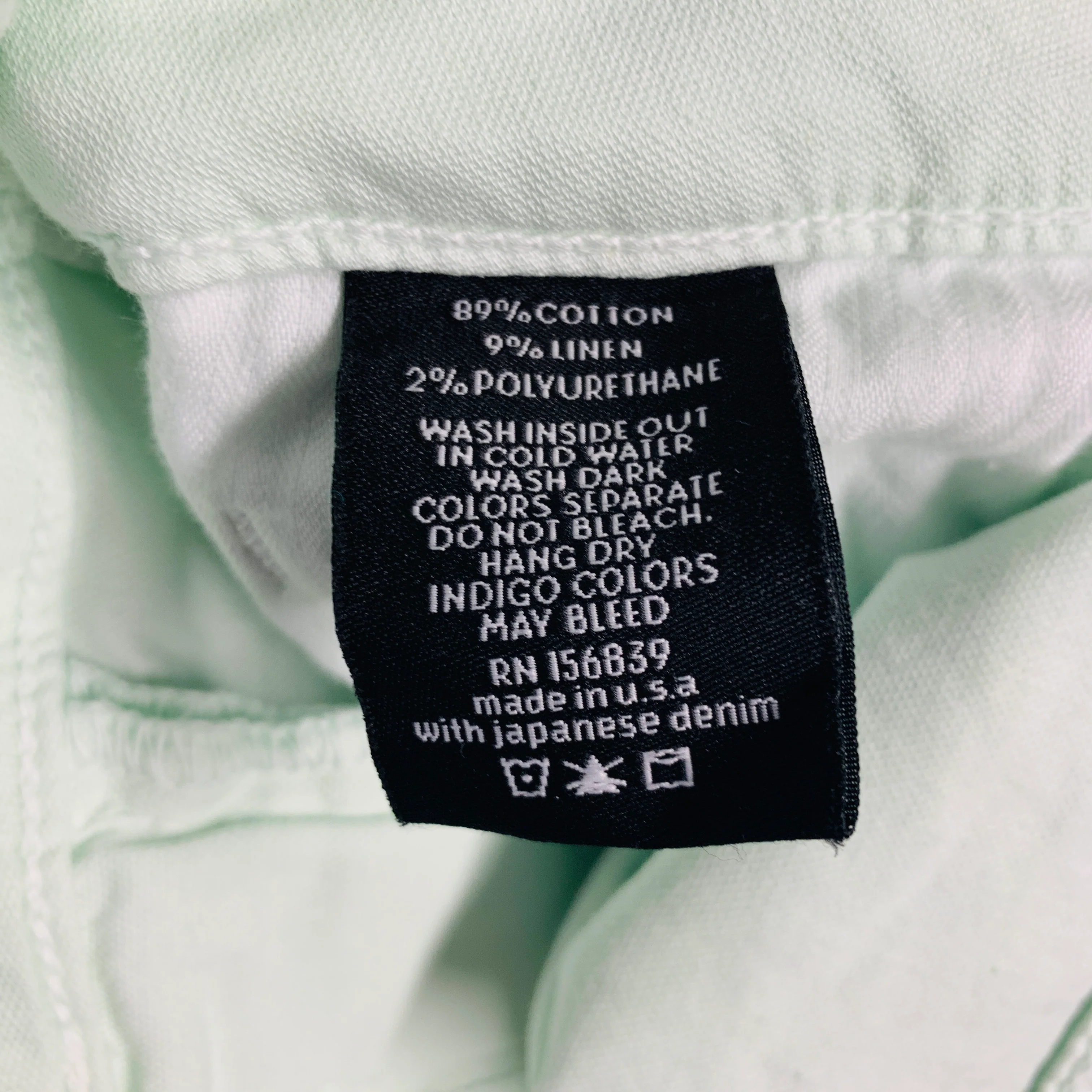 MONFRERE Size 31 Mint Green Cotton Blend Slim Cut Casual Pants - Image 10