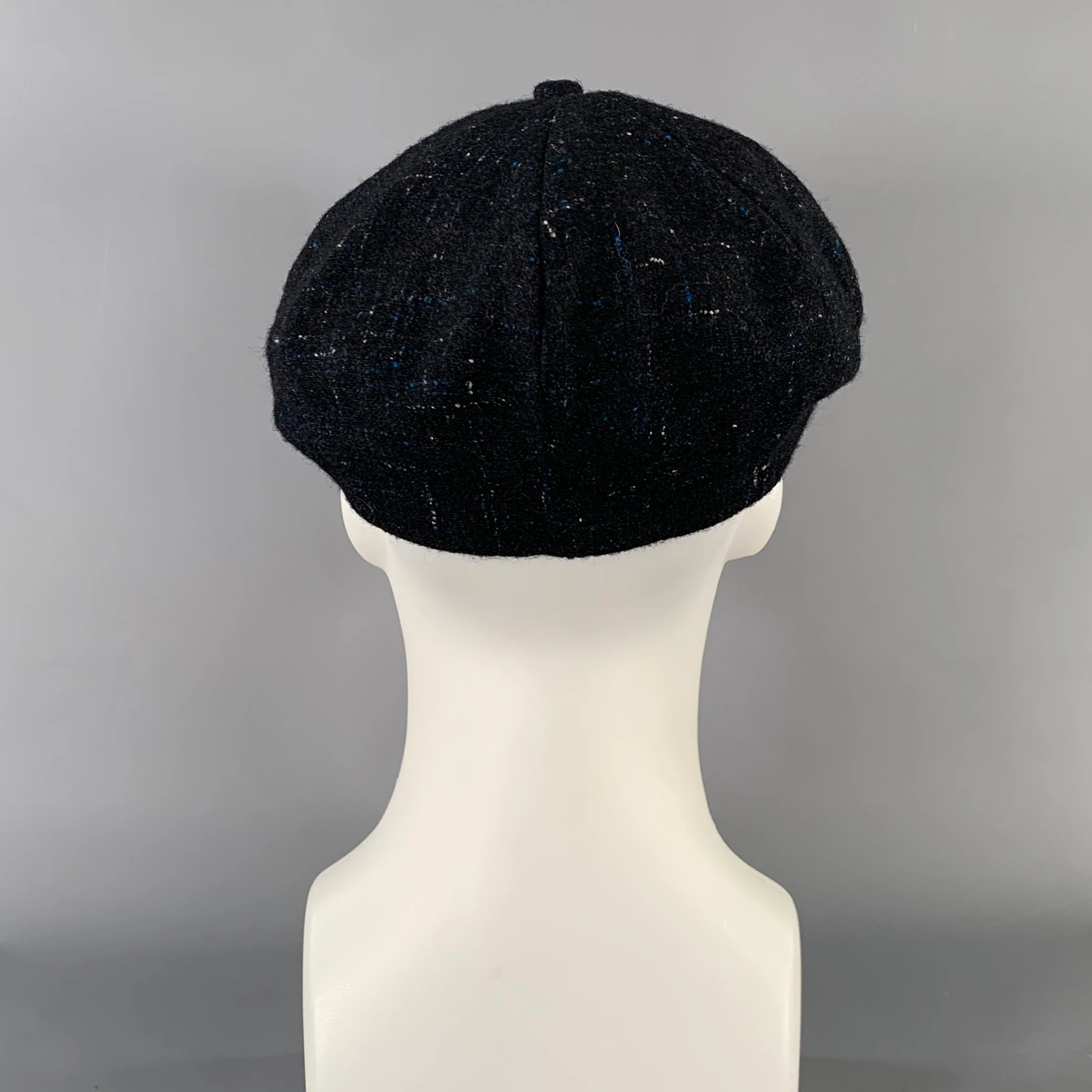 MONSIVAIS & CO. Size One Size Black Blue Canvas wool Hats - Image 4