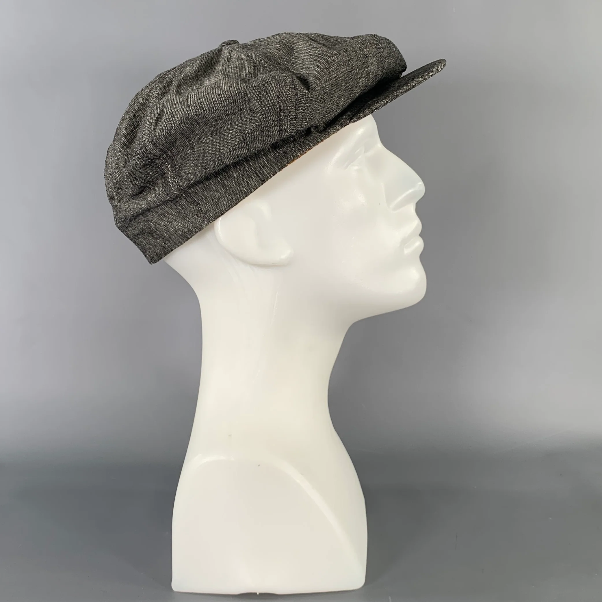 MONSIVAIS & CO. Size One Size Grey Canvas Cotton Hats