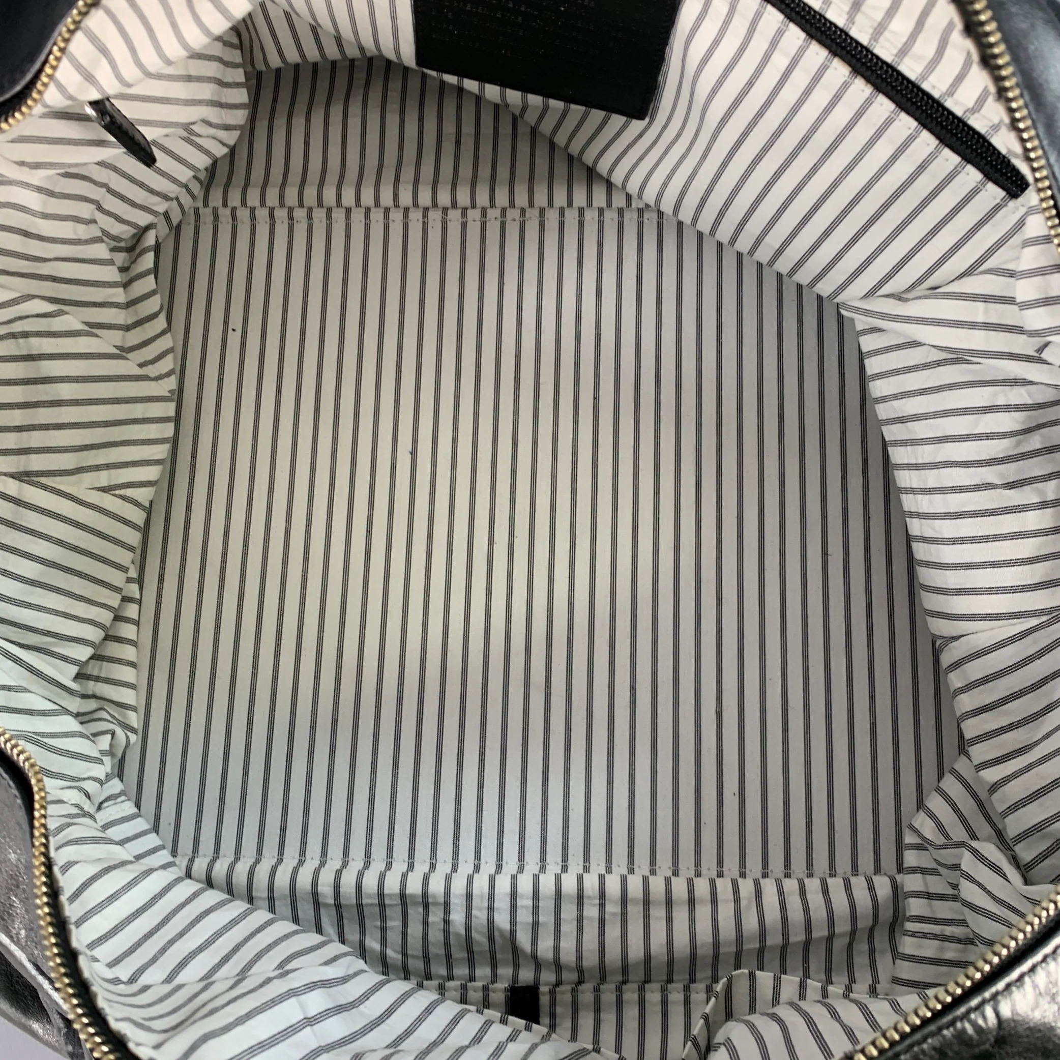 MOORE & GILES Black Leather Duffle Bag - Image 8