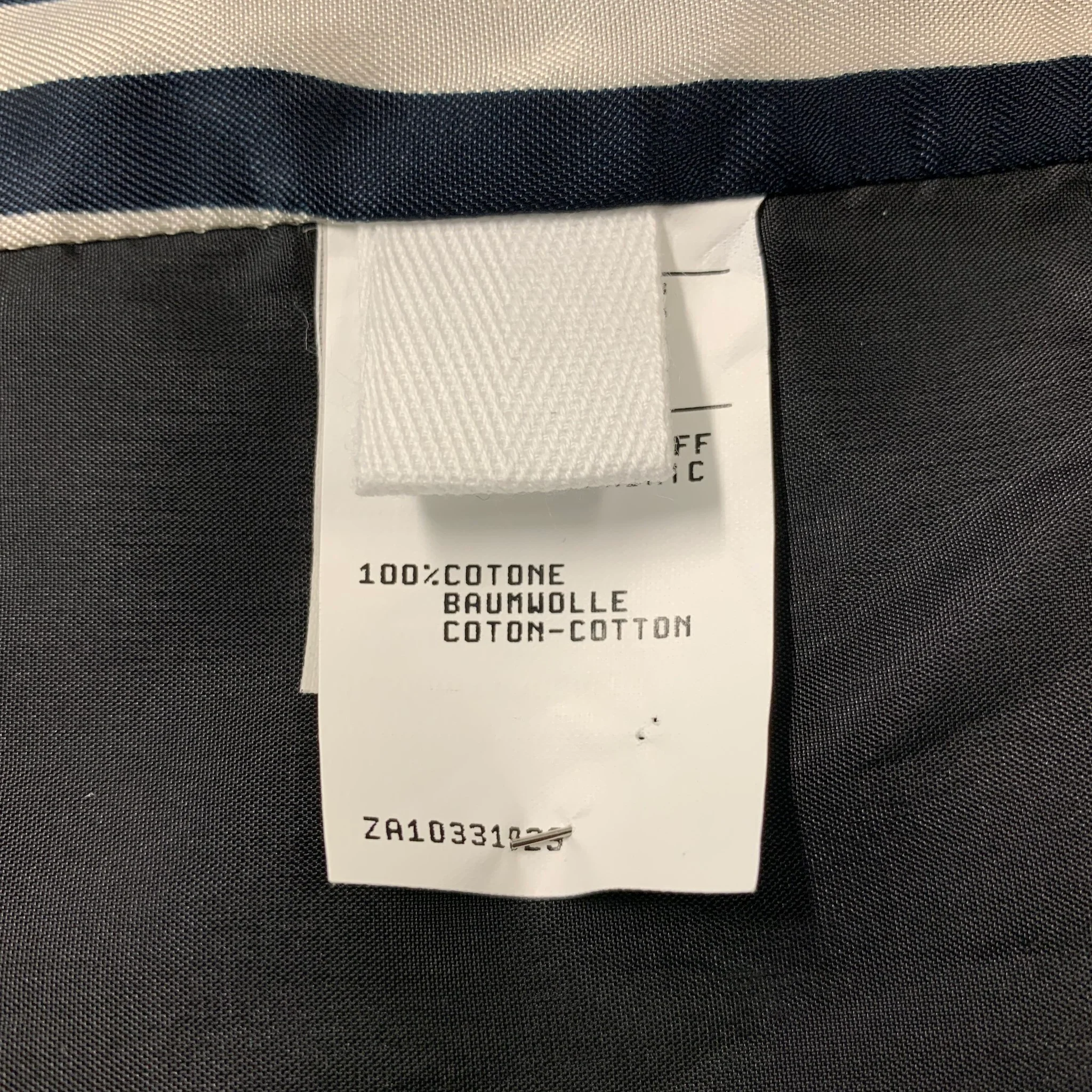 MOSCHINO Cheap and Chic -Martini Cocktail- Size 44 Black White Stripe Cotton Vest - Image 6