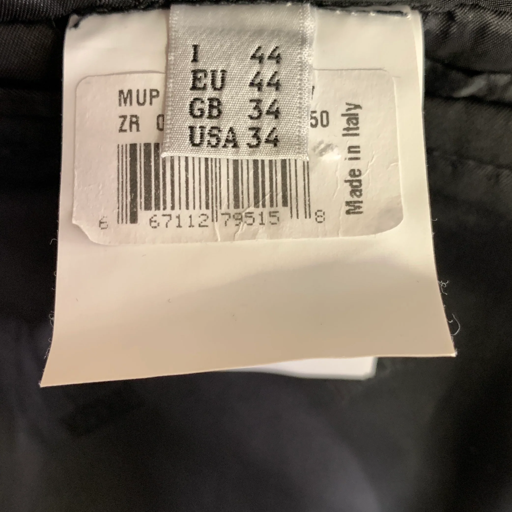 MOSCHINO Chest Size 34 Black Sequined Wool Blend Sport Coat - Image 6