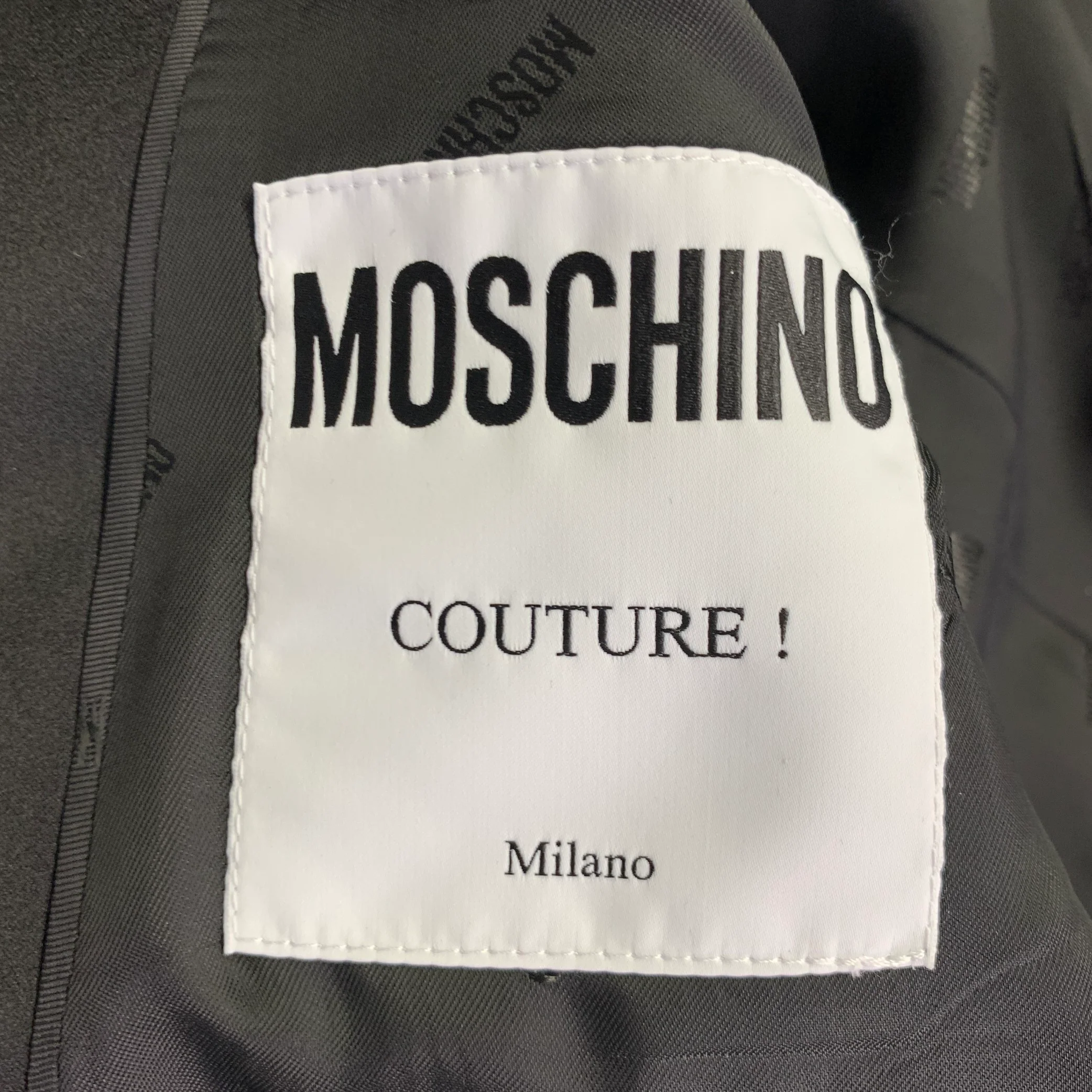 MOSCHINO COUTURE Size 38 Multi Color Print Cotton Notch Lapel Sport Coat - Image 6
