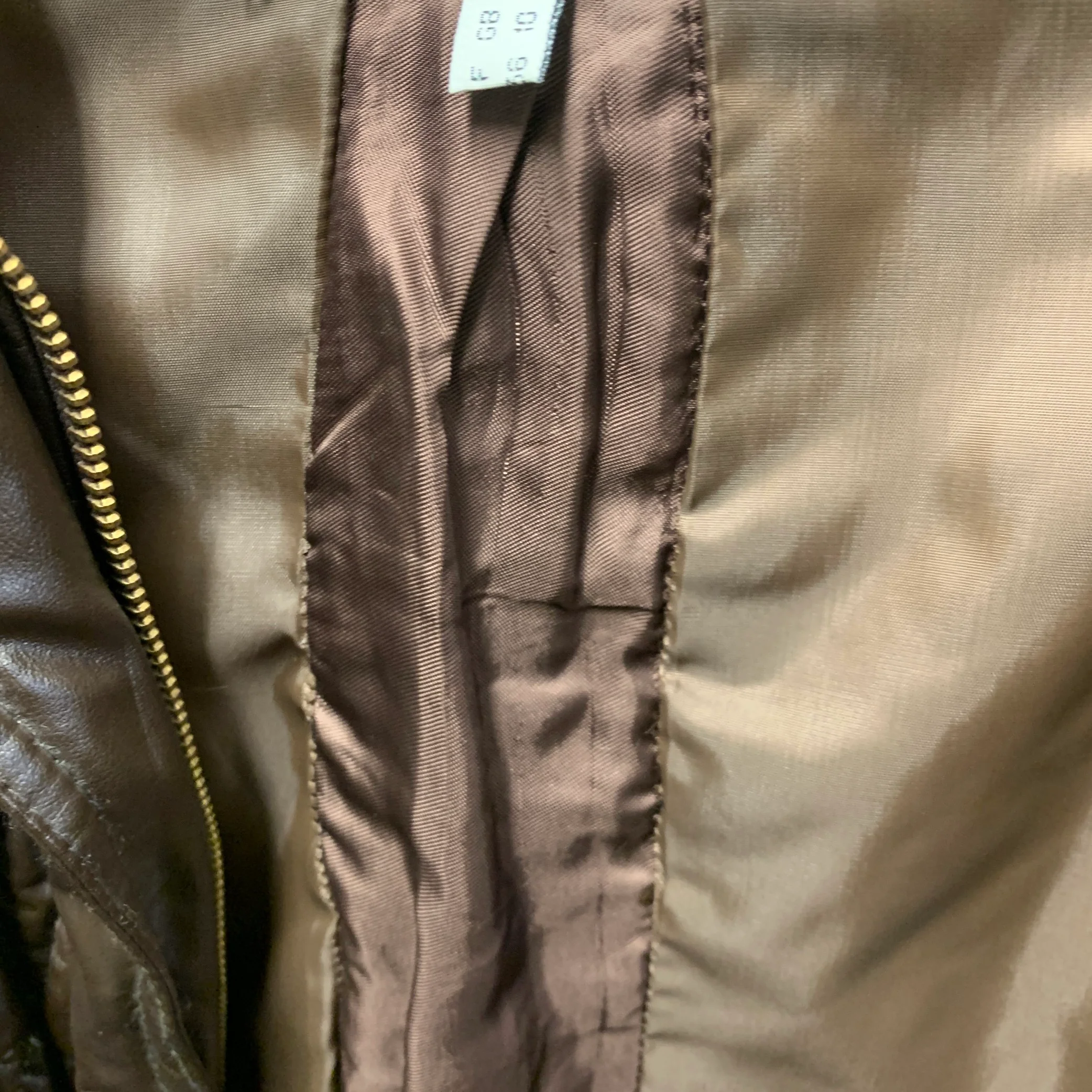 MOSCHINO JEANS Size 6 Brown Faux Leather Quilted Jacket - Image 10