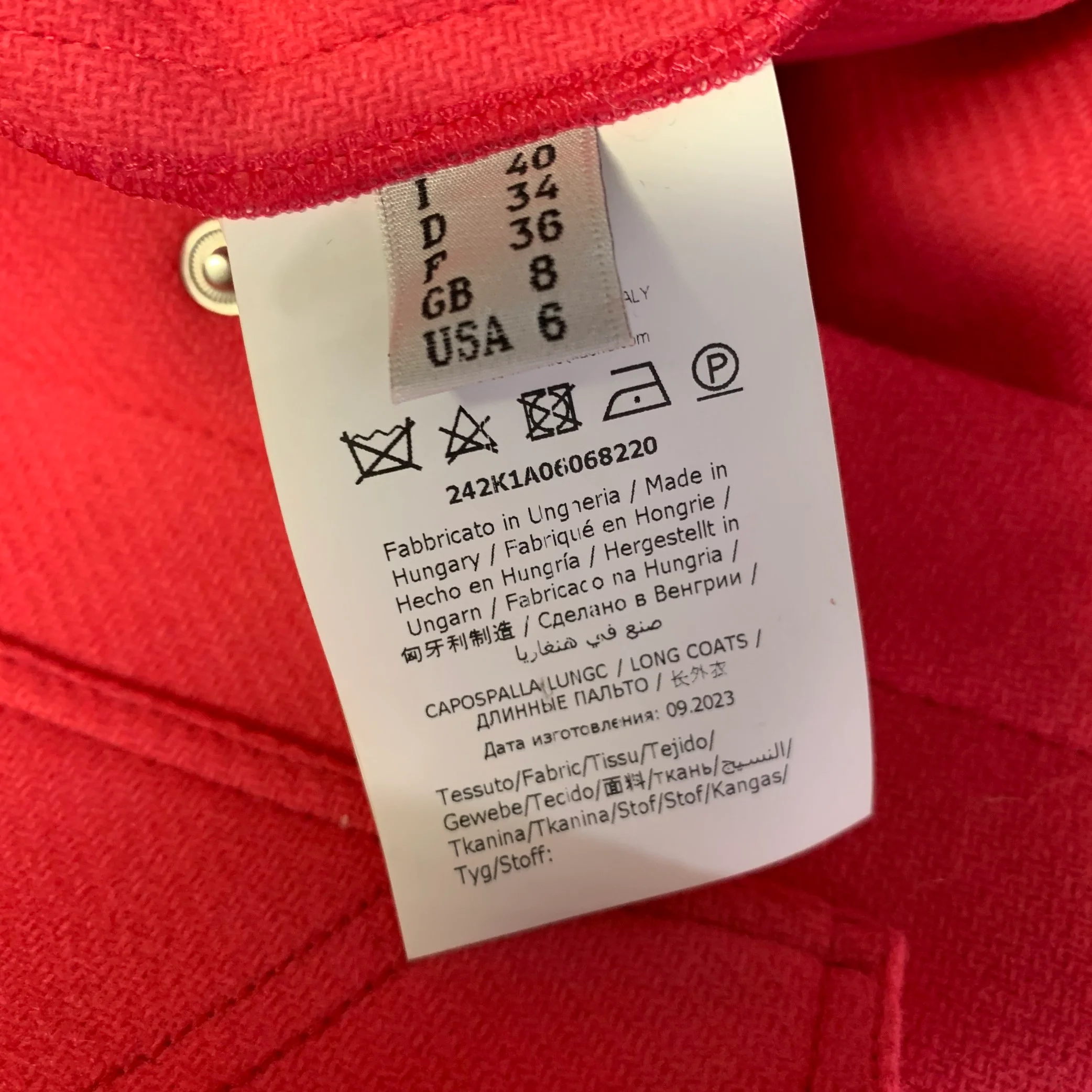 MOSCHINO JEANS Size 6 Pink Wool Polyamide Snaps Shirt - Image 5