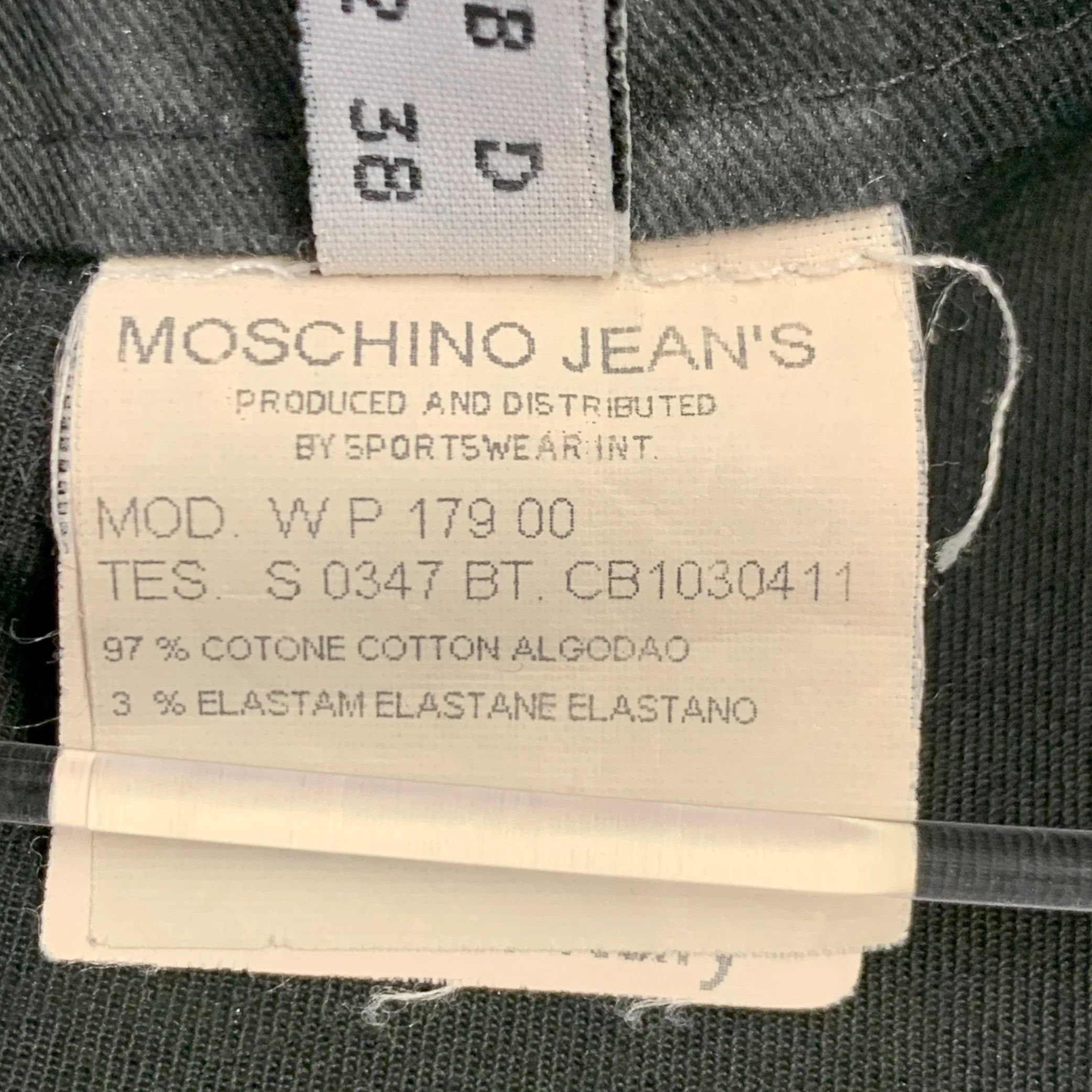 MOSCHINO Size 8 Black Cotton Blend Lace-Up Casual Pants - Image 7
