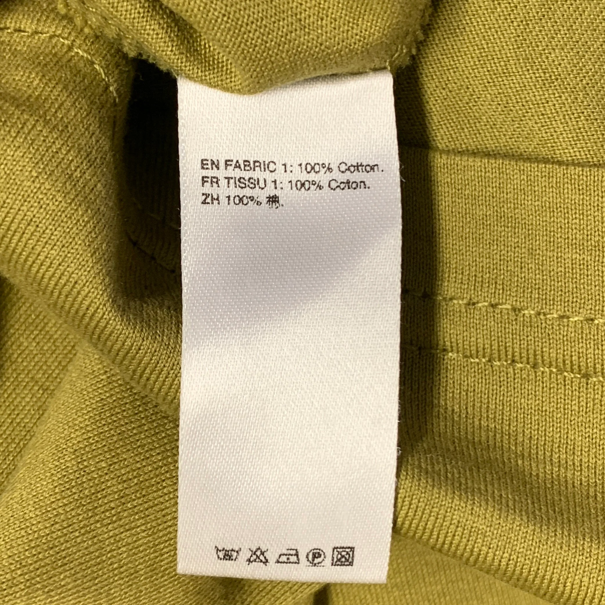 MOWALOLA Size XL White Olive Cotton Layered Pullover - Image 7