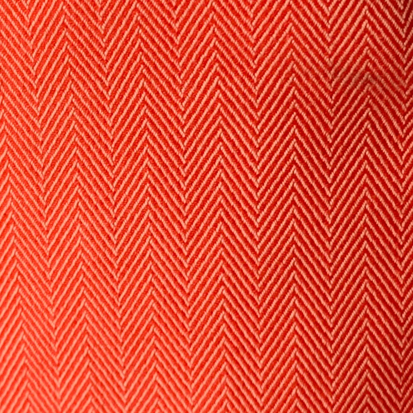 MR. GENTLEMAN Size 40 Orange Herringbone Cotton Notch Lapel Sport Coat - Image 2