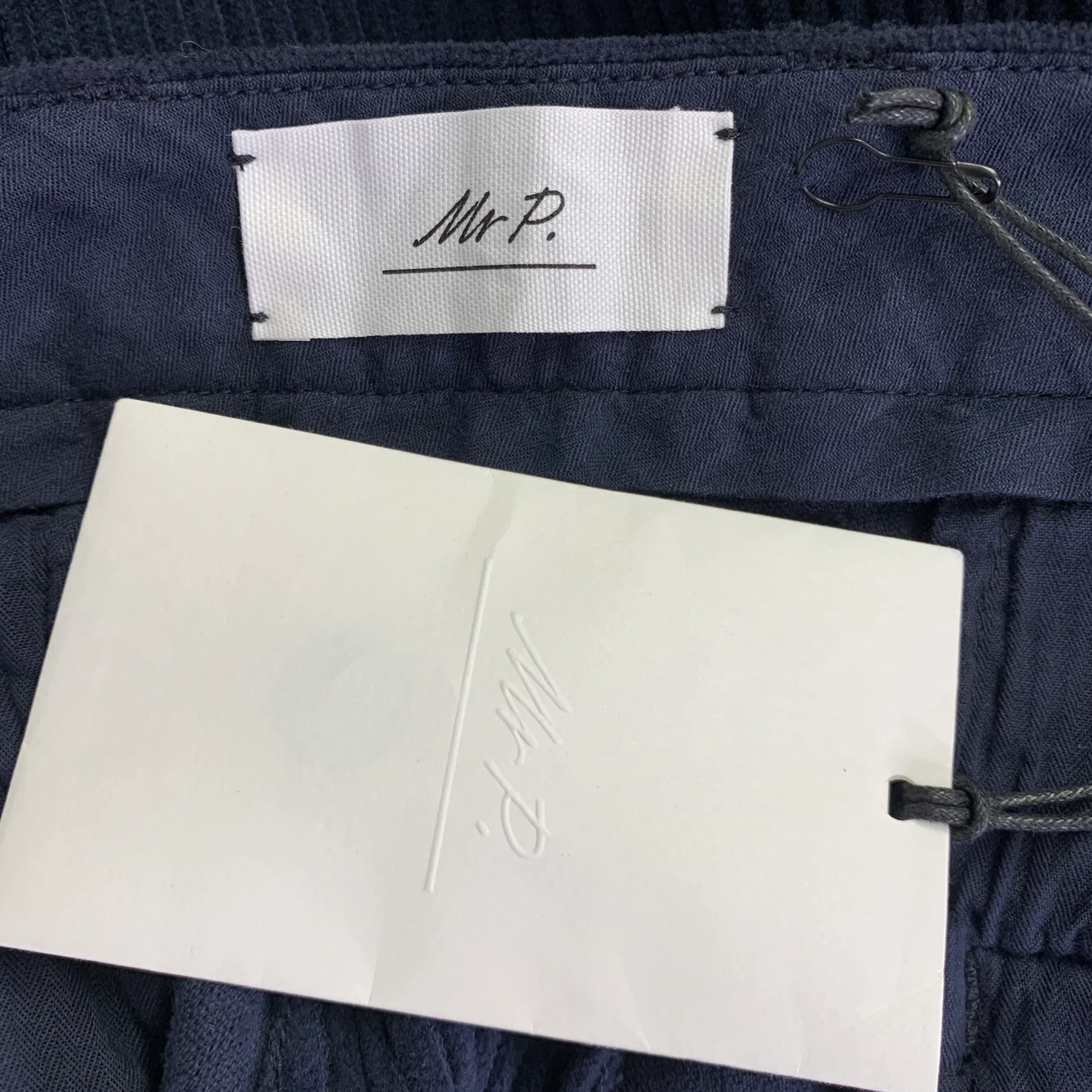 MR. PORTER Size 38 Navy Blue Corduroy Cotton Zip Casual Pants - Image 4