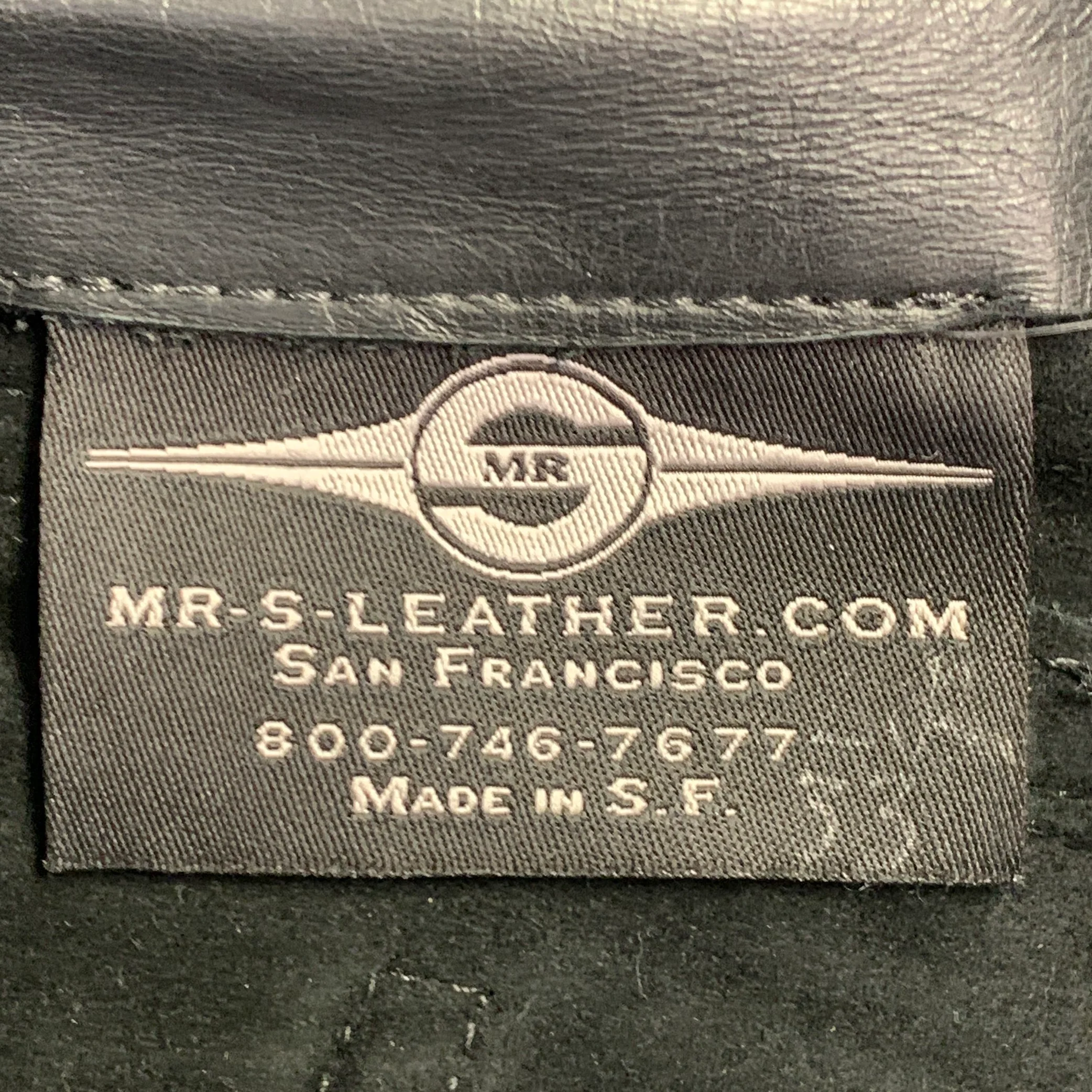 MR. S LEATHER Size 33 Black Leather Jean Cut Straight Casual Pants - Image 7