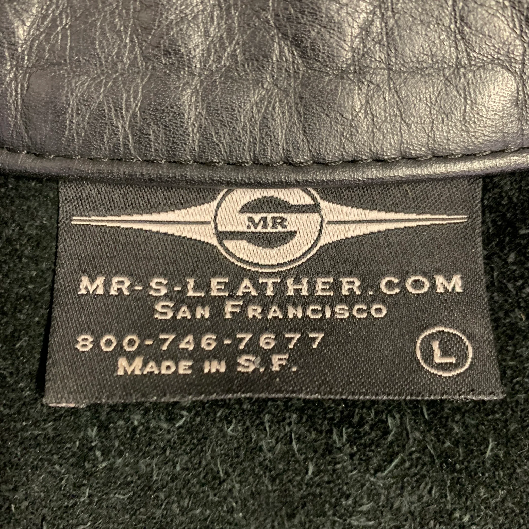 MR. S LEATHER Size L Black Leather Snaps Vest - Image 4