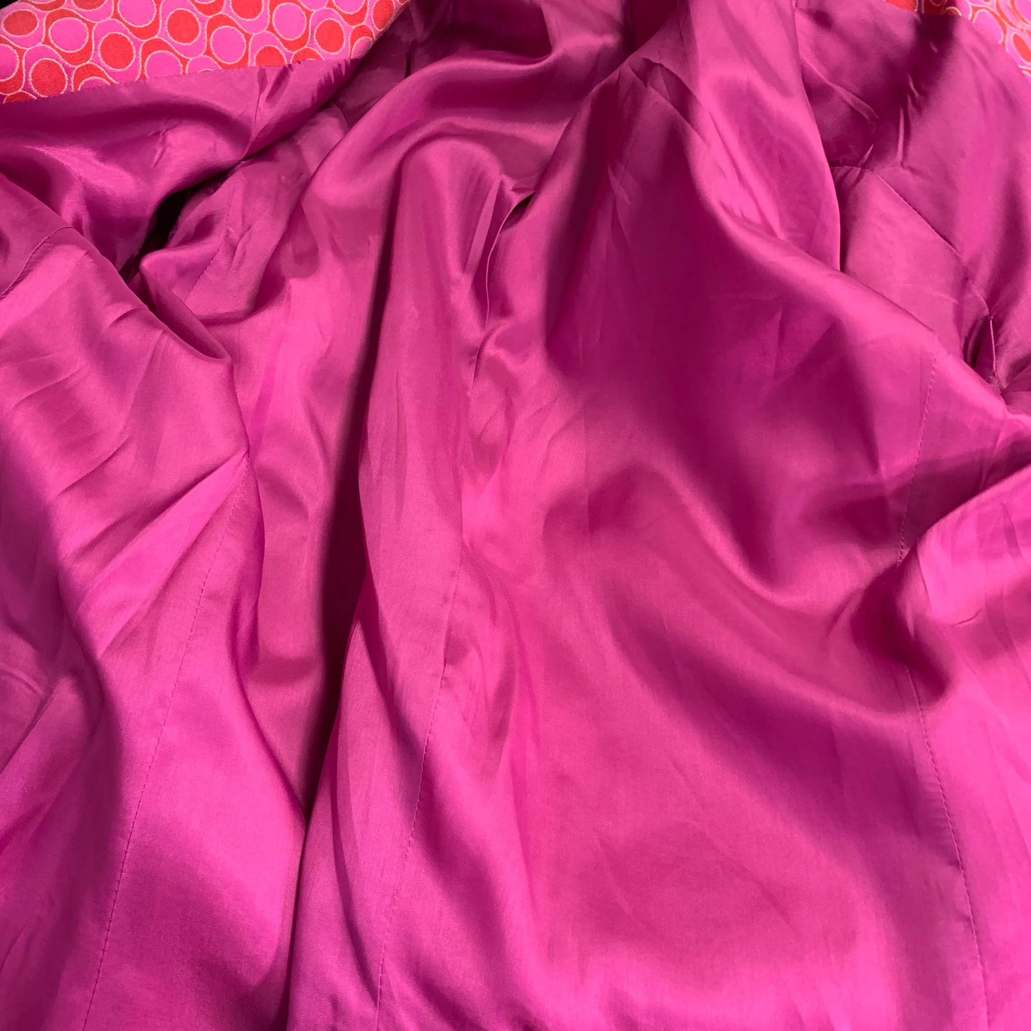 MR TURK Size 36 Pink Purple Circles Polyester Blend Sport Coat - Image 6
