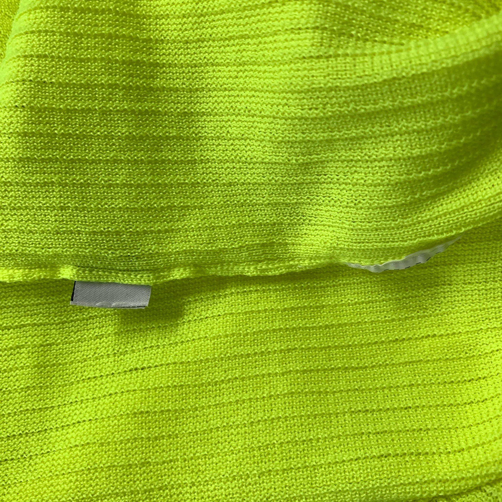 MSGM Size S Green Neon Knit Bodycon Dress - Image 5
