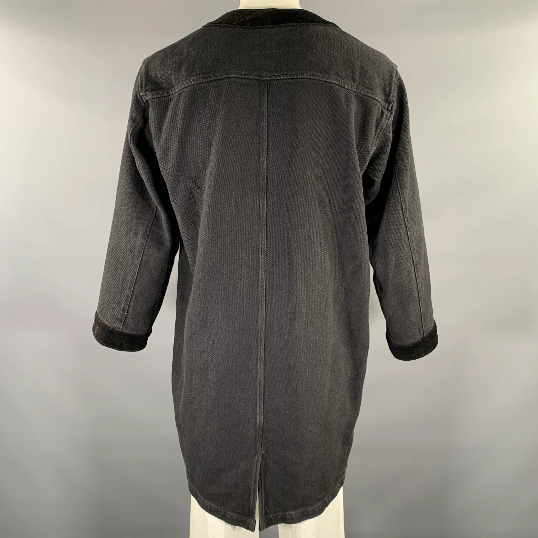 NEIGHBORHOOD Size XL Black Cotton Cardigan Coat - Image 5