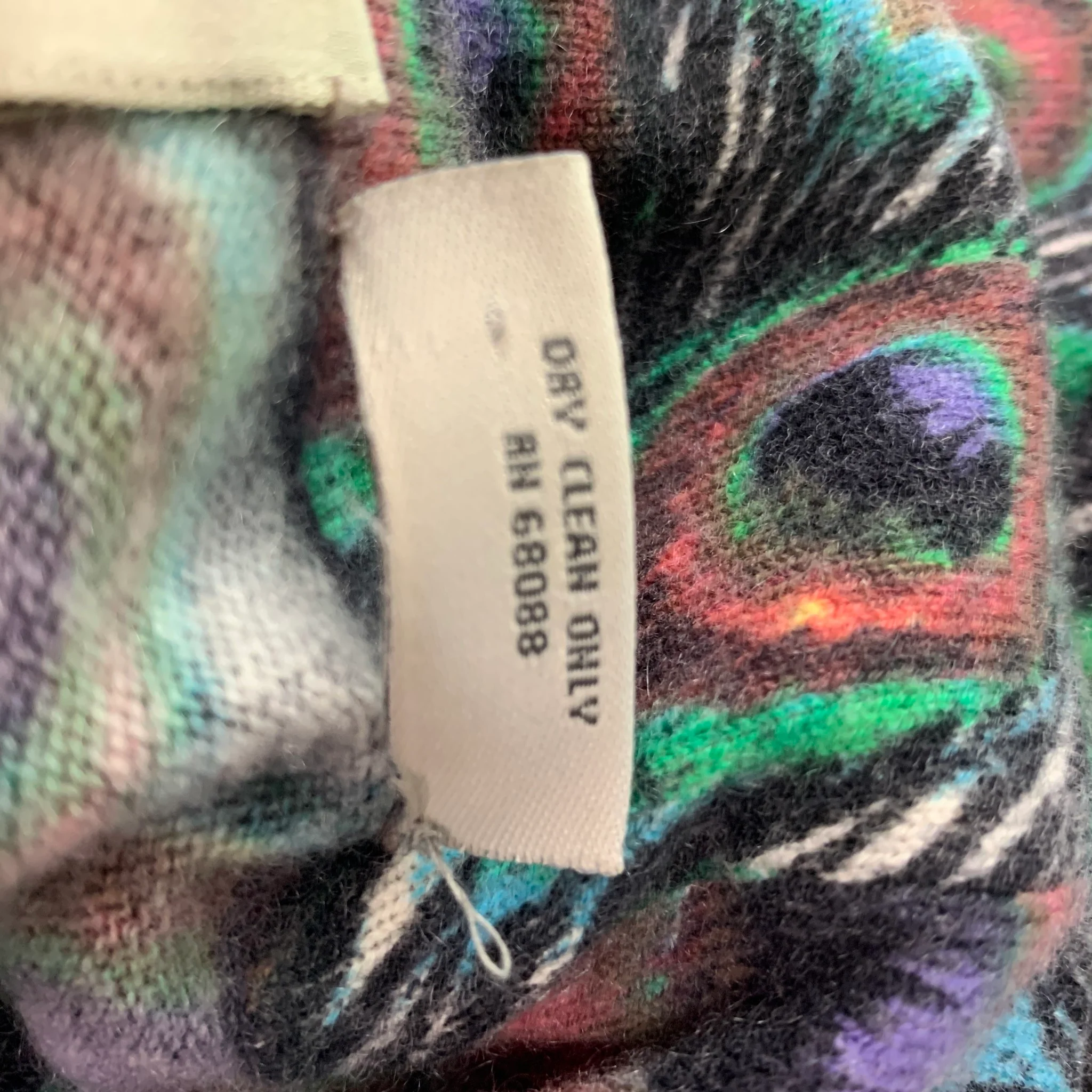 NEIMAN MARCUS Size S Multi-Color Cashmere Peacock Turtleneck Pullover - Womens - Image 5