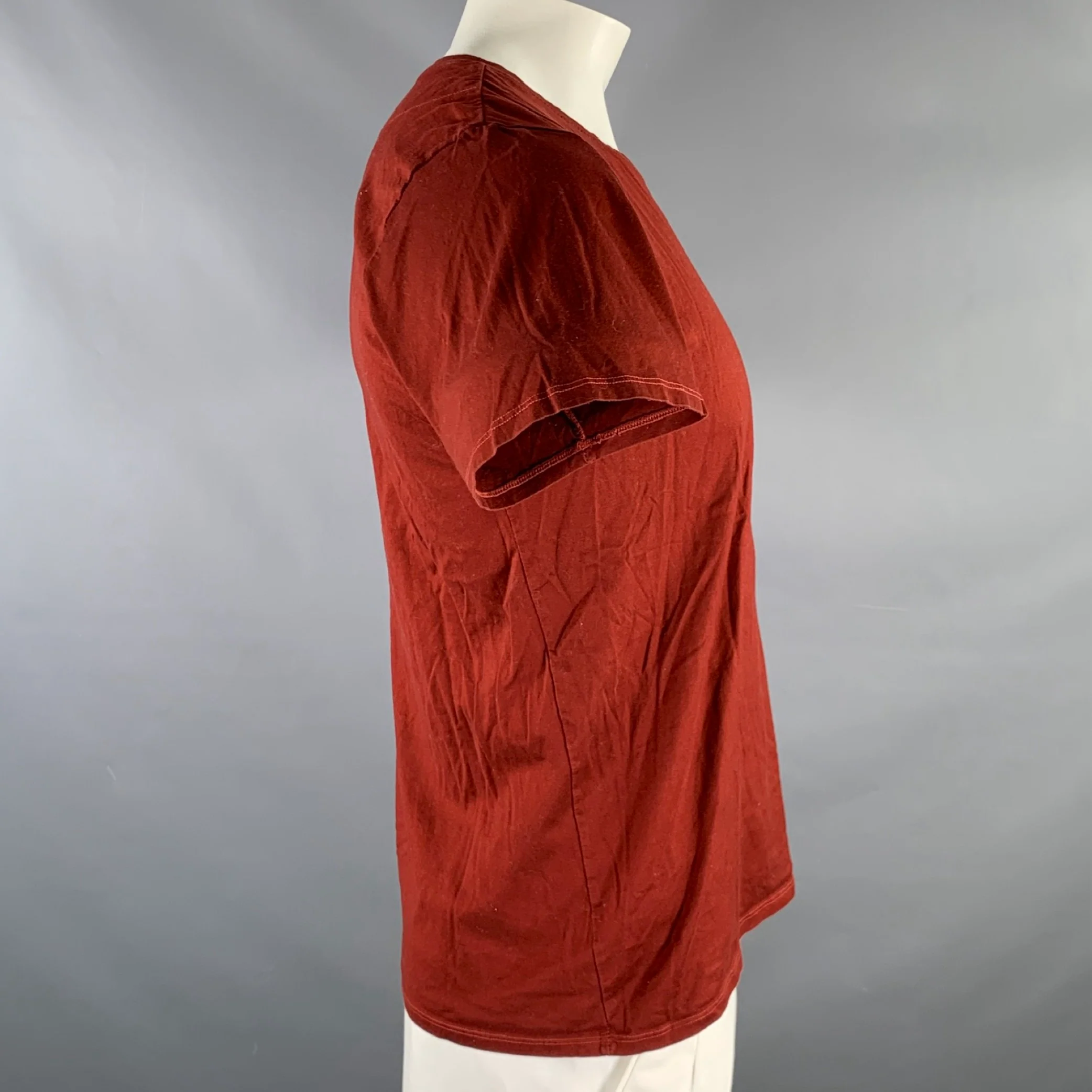 NICE COLLECTIVE Size XL Red Cotton Classic T-shirt - Image 2