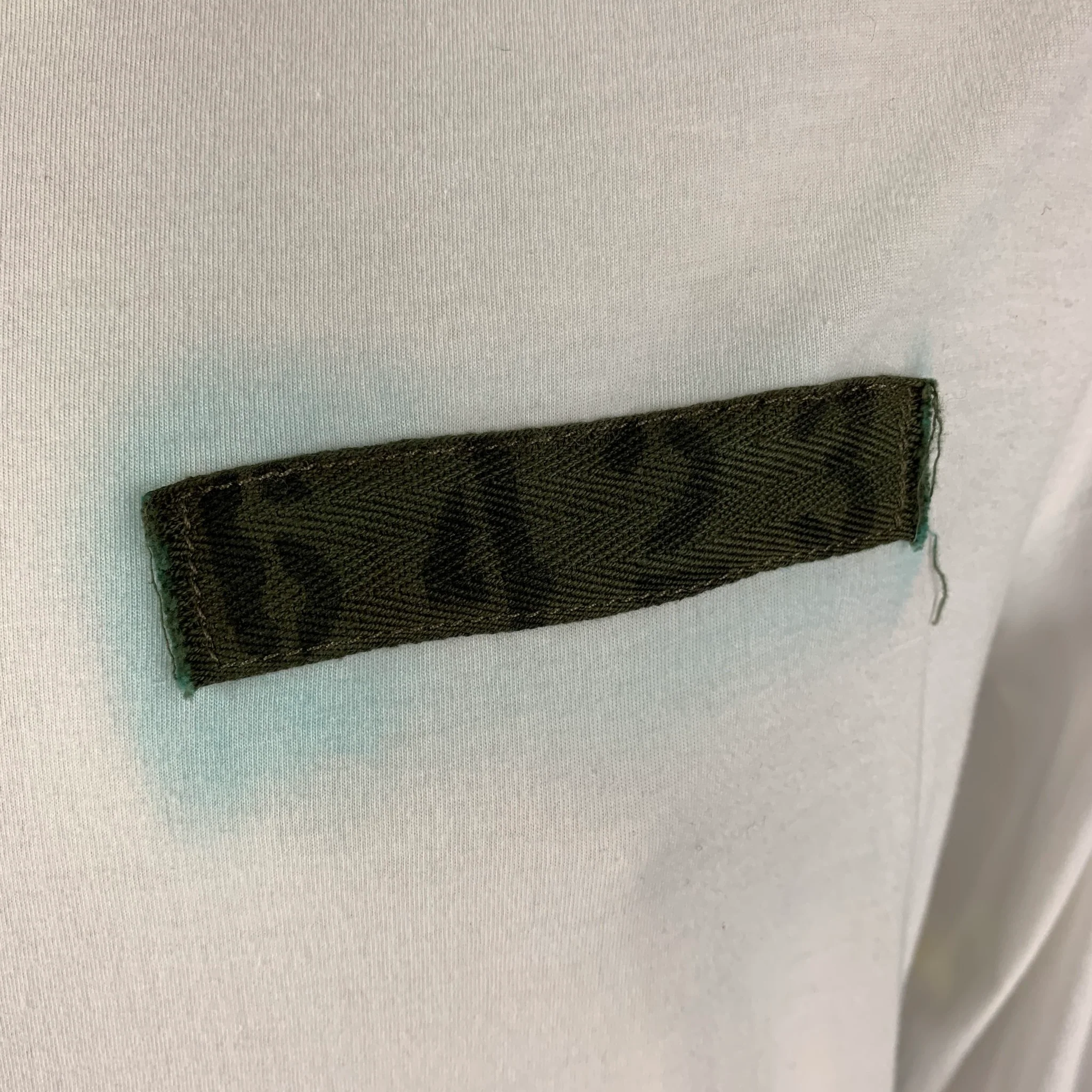 NICE COLLECTIVE Size XL White Solid Cotton Crew-Neck T-shirt - Image 4