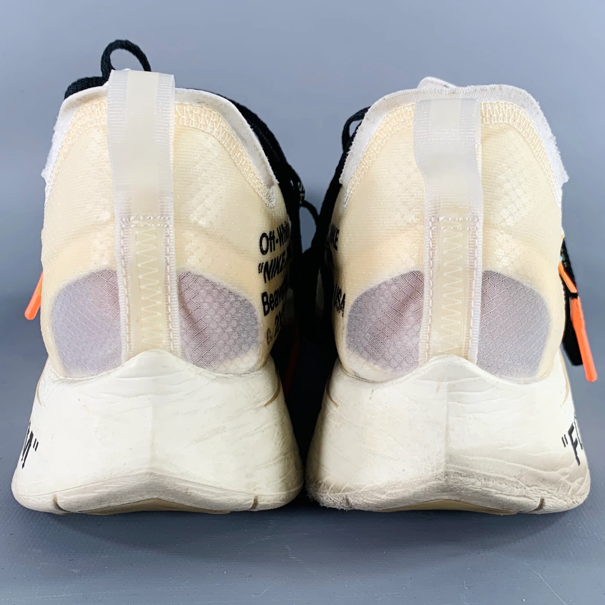 NIKE x OFF-WHITE 2017 Size 11 The Ten White Translucent Synthetic Athletic Sneakers - Image 3