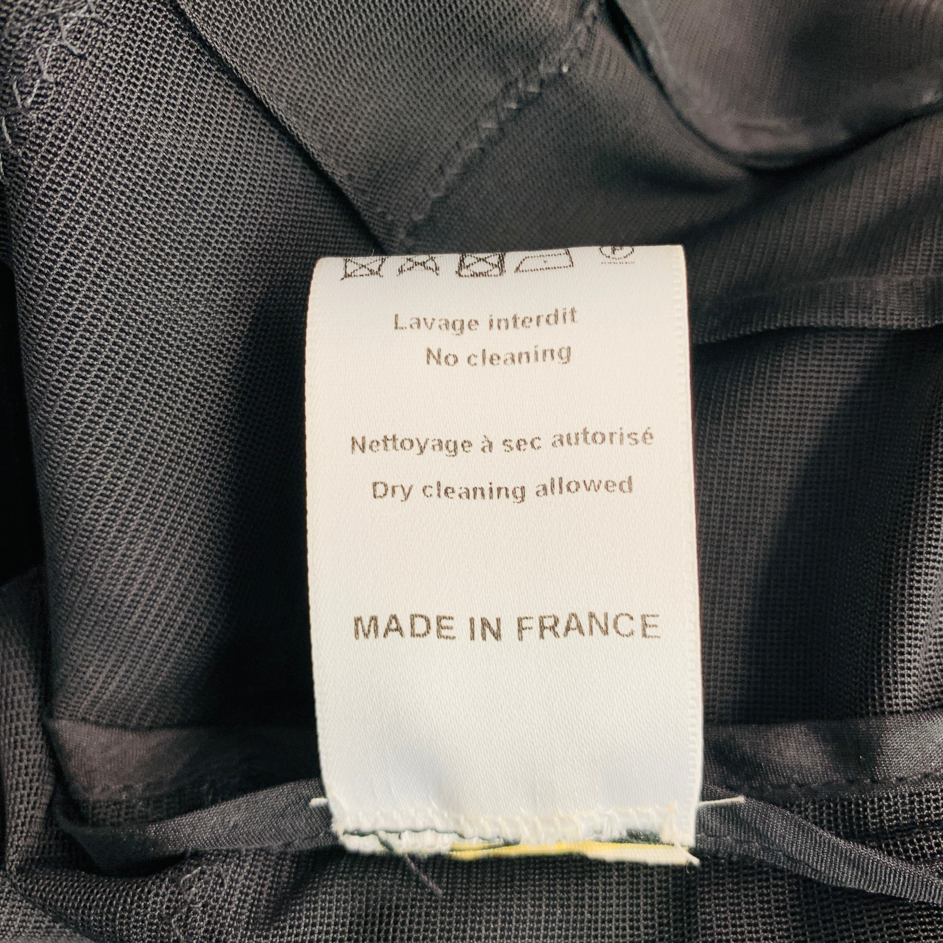NINA RICCI Size 6 Black Silk Layered Blazer - Image 8